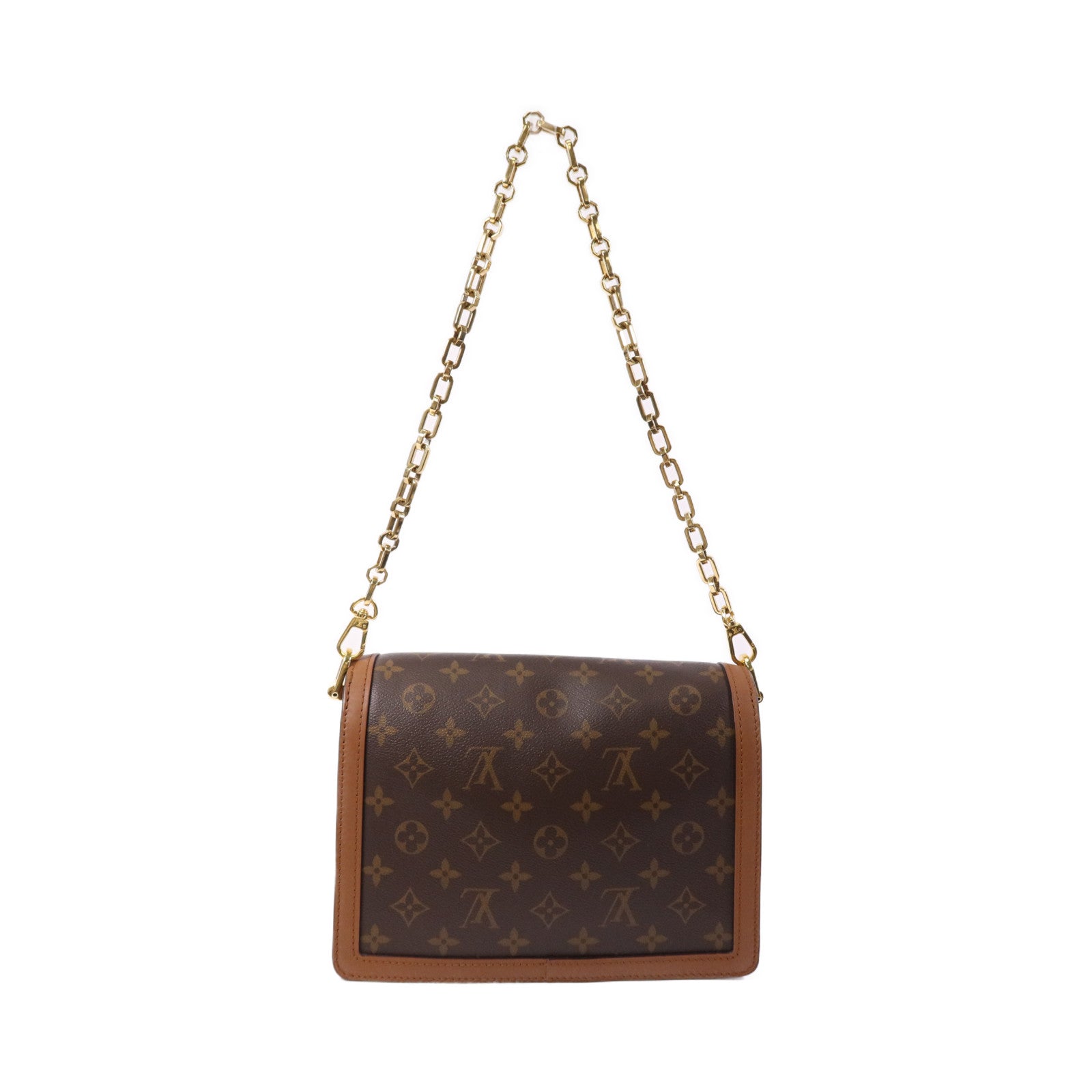 LOUIS VUITTON 【激減優惠】Monogram Reverse Dauphine MM金扣肩背袋