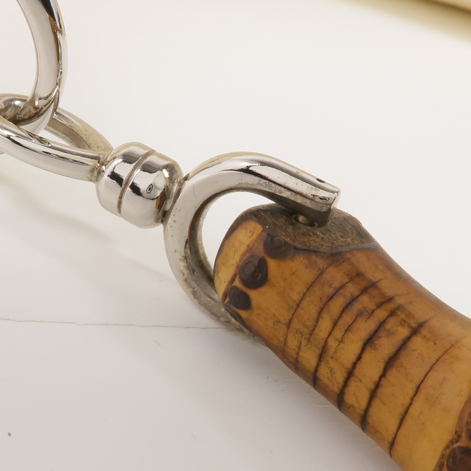 GUCCI 帆布Handbag銀扣手挽袋