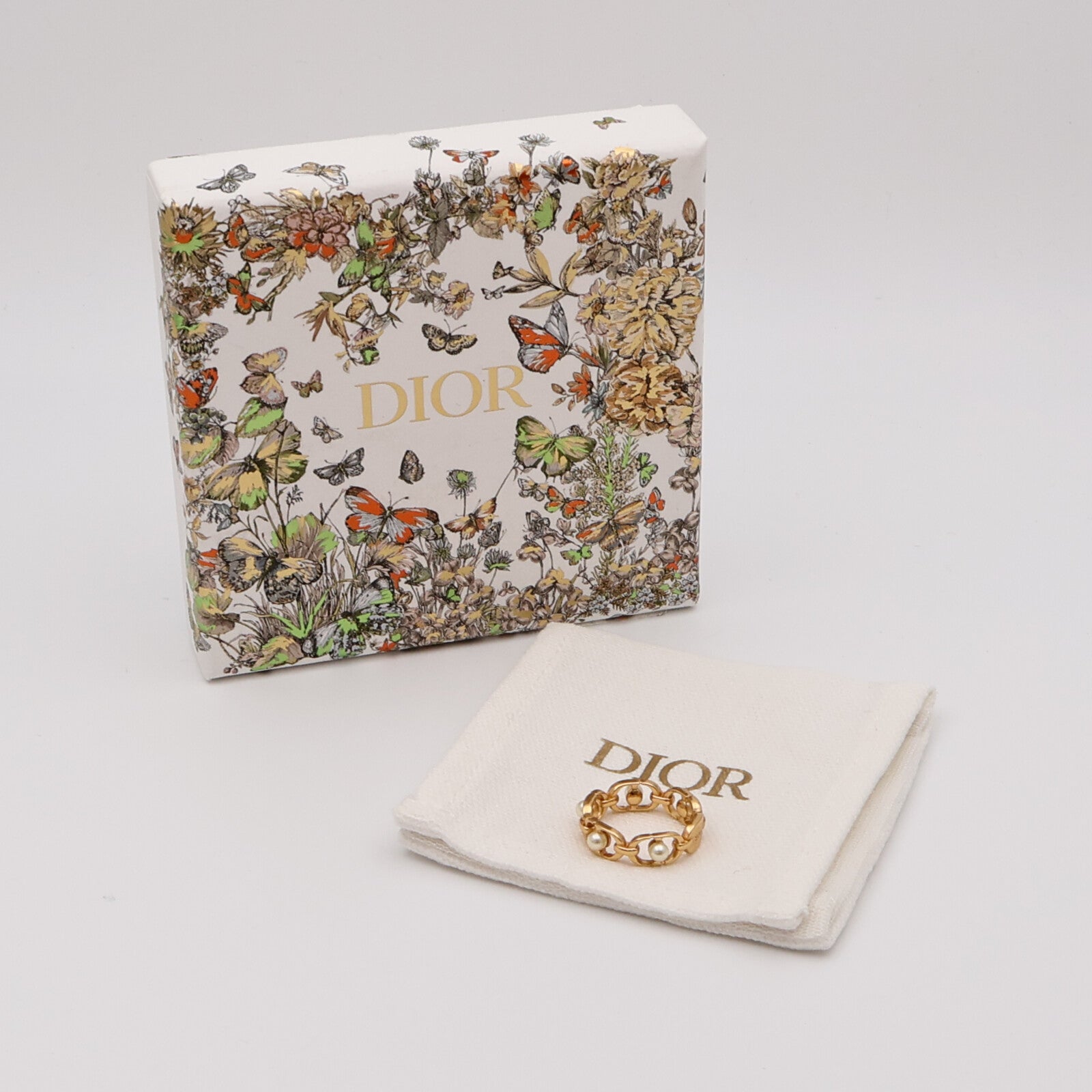 Dior 金屬30 Montaigne Jolie戒指US#4