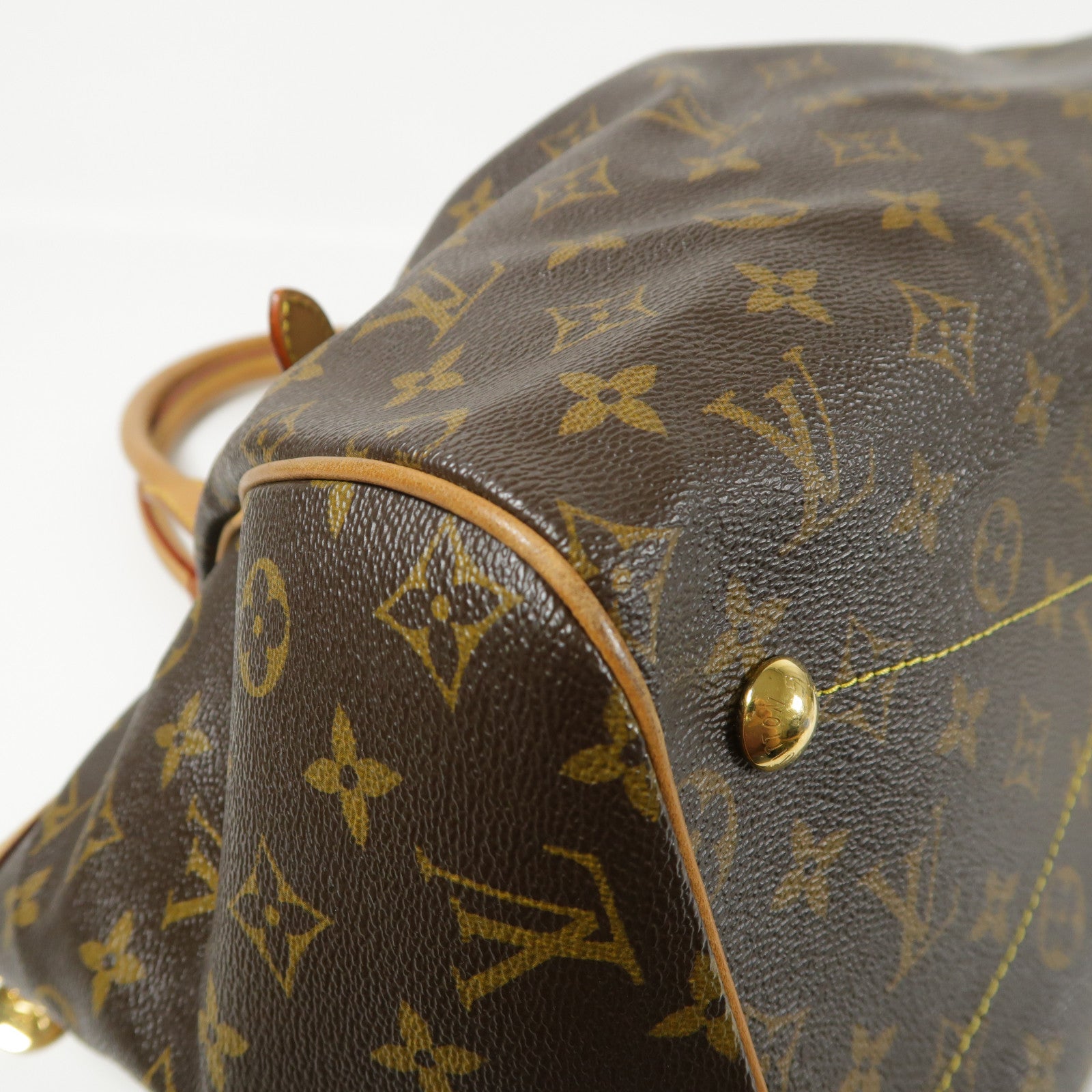 LOUIS VUITTON LV GHW Tivoli GM Shoulder Bag M40144 Monogram Brown