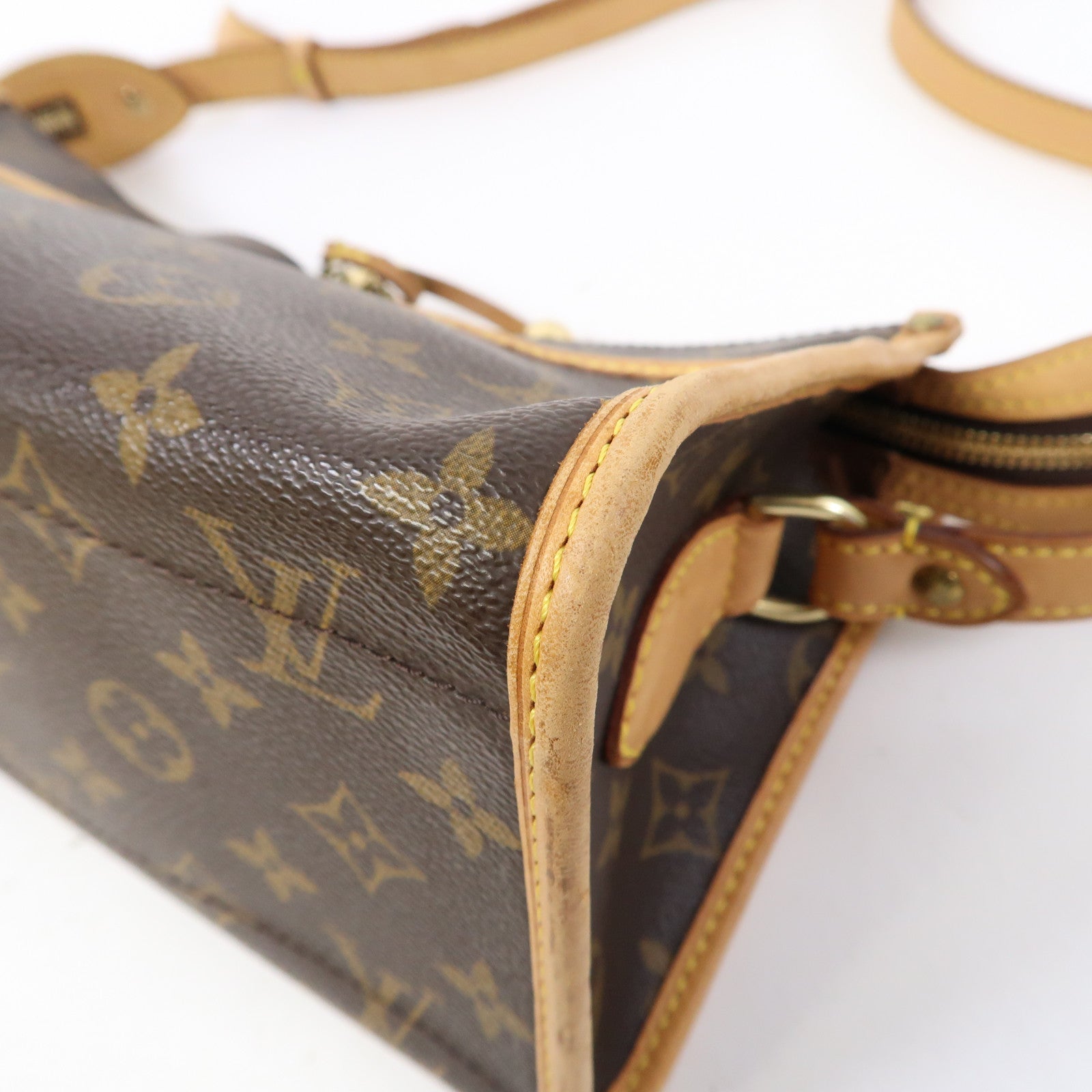 LOUIS VUITTON Monogram Popincourt金扣肩背袋啡色
