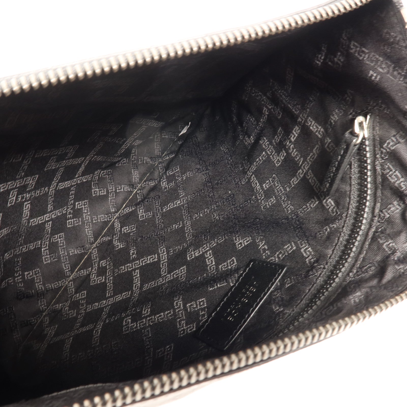 VERSACE 牛皮皮革Clutch Bag銀扣手拿包