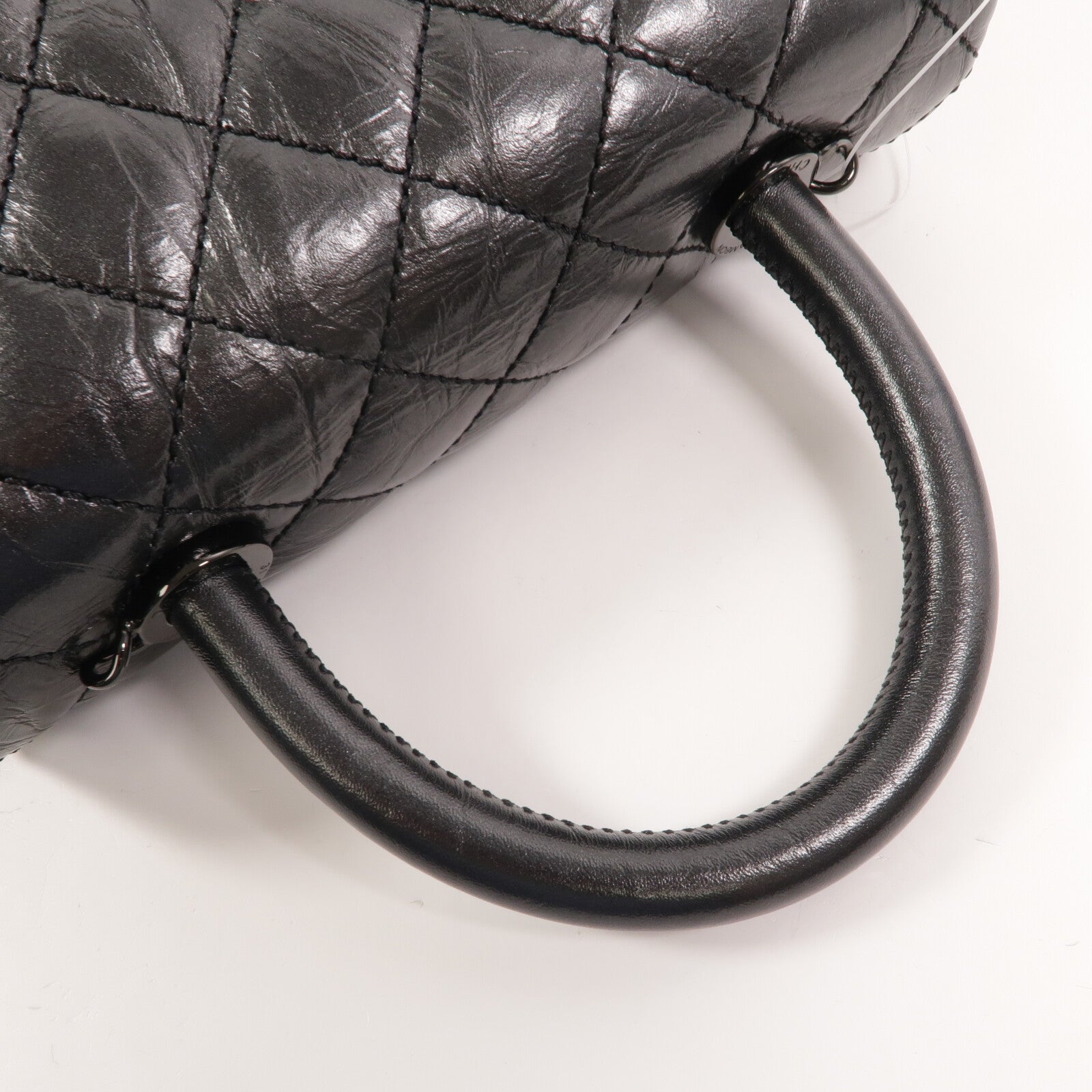 CHANEL 牛皮皮革Coco Handle Small鏈帶手挽肩背兩用袋