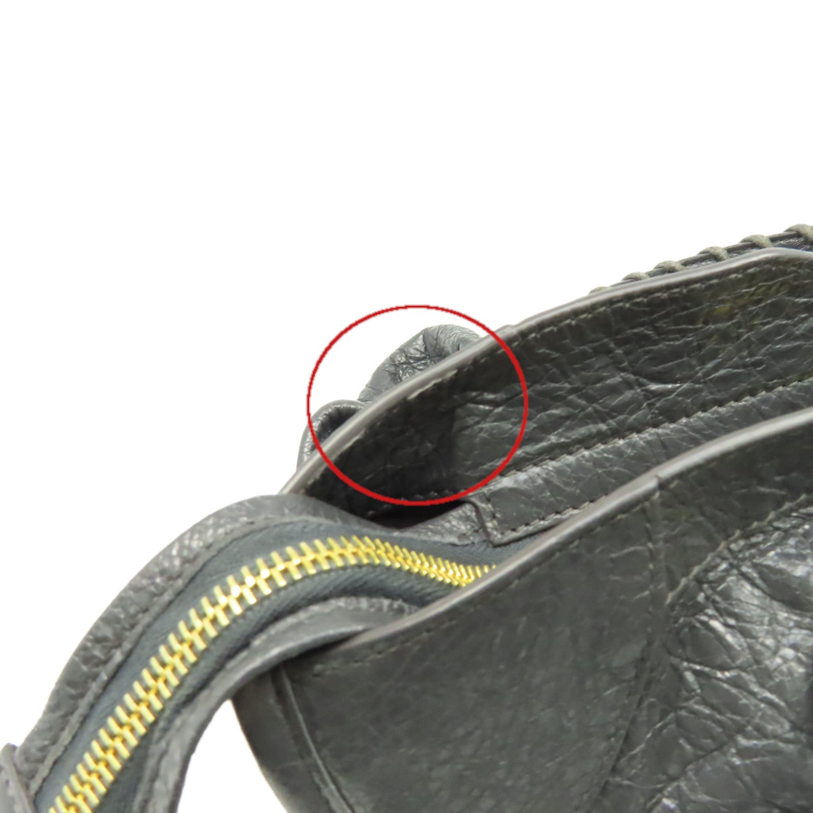 BALENCIAGA 牛皮皮革City 2Way Shoulder Bag手挽肩背兩用袋碳灰色
