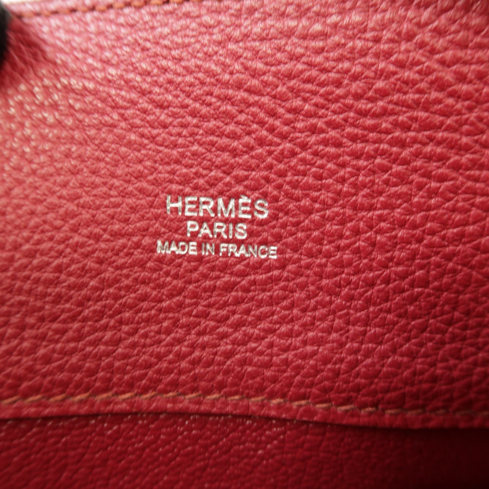 HERMES 【激減優惠】Togo皮革So Kelly 22銀扣肩背袋Rubis紅寶石色