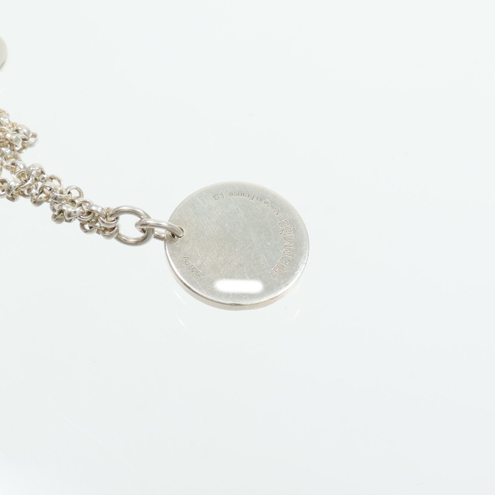 HERMES 18K玫瑰金/925純銀Ex-Libris Bracelet手鏈