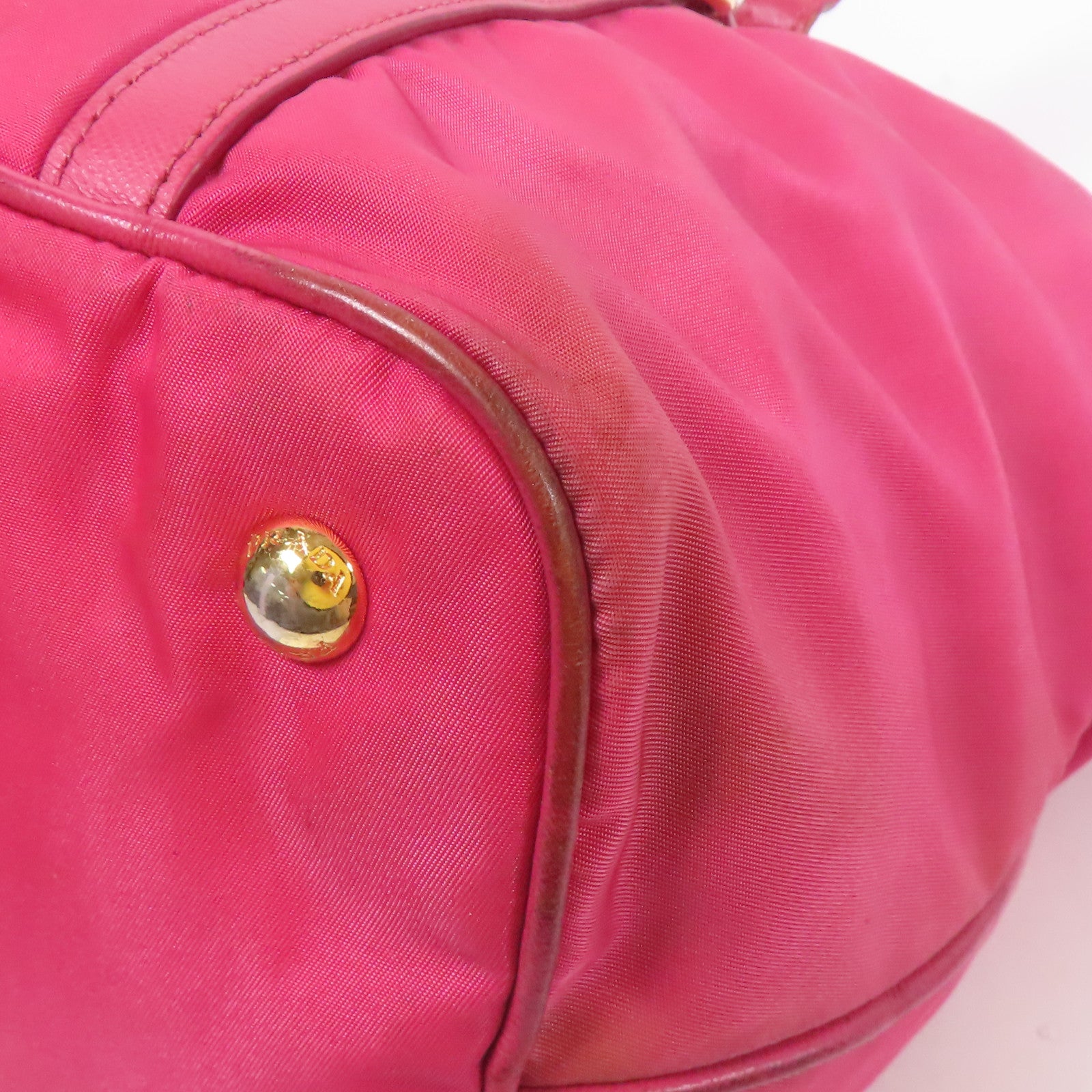 PRADA 尼龍Shoulder Bag金扣手挽肩背兩用袋