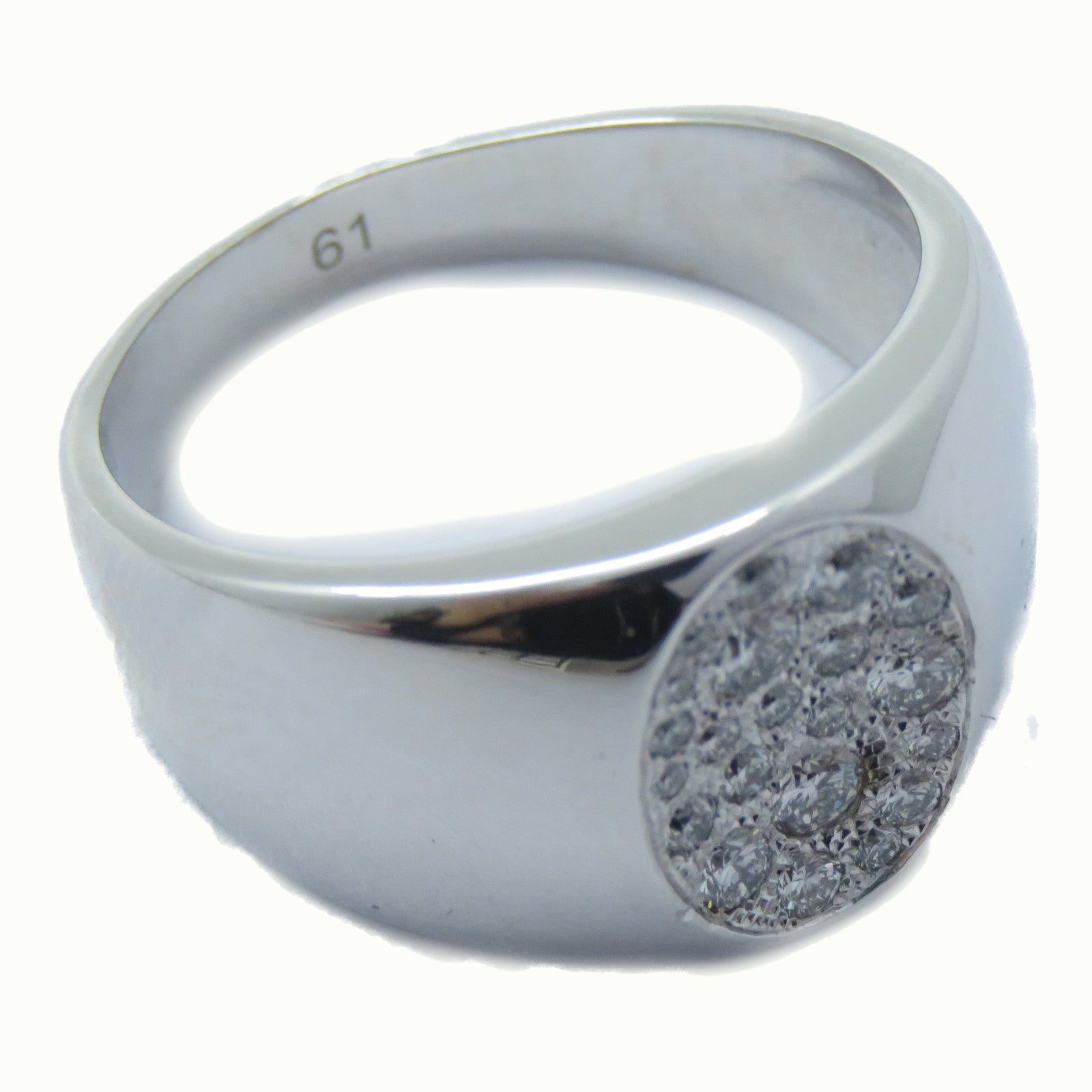 Dior 18K白金Homme Men Ring鑽石戒指Dior#61/US#9.25