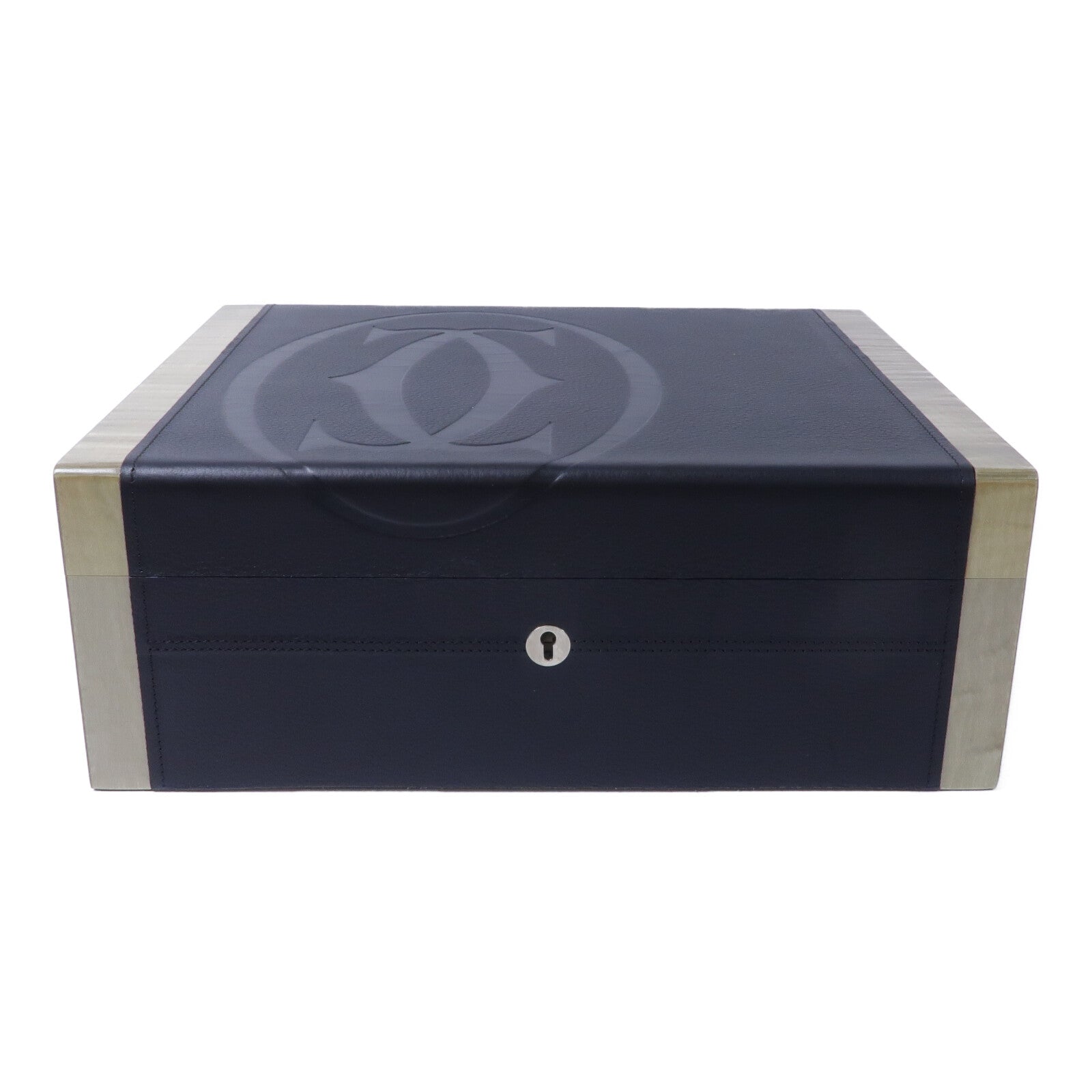 CARTIER 木材/牛皮皮革Humidor Cigar Box雪茄保濕盒