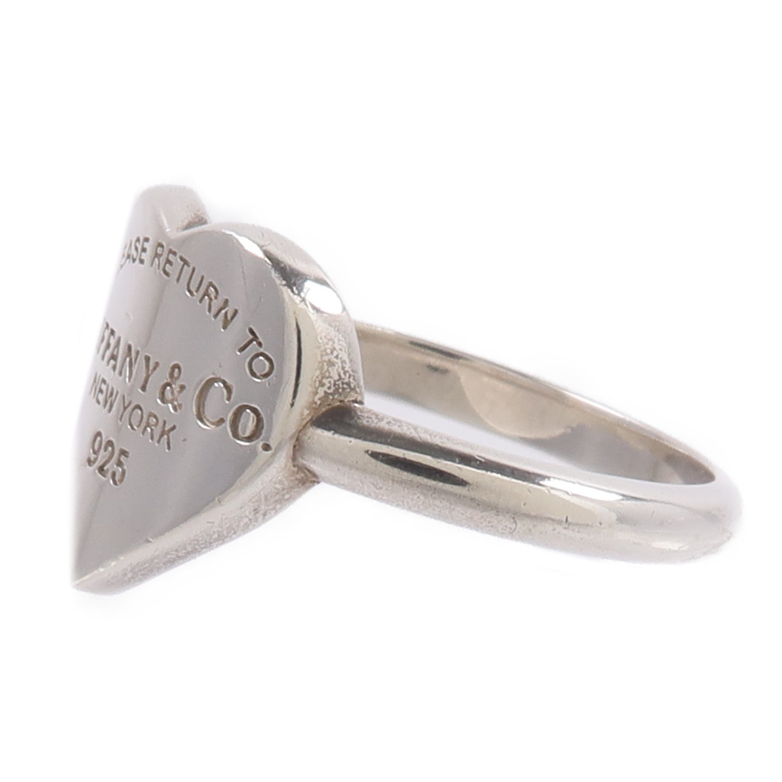 TIFFANY＆CO 925純銀Return to Tiffany Heart Signet Ring戒指
