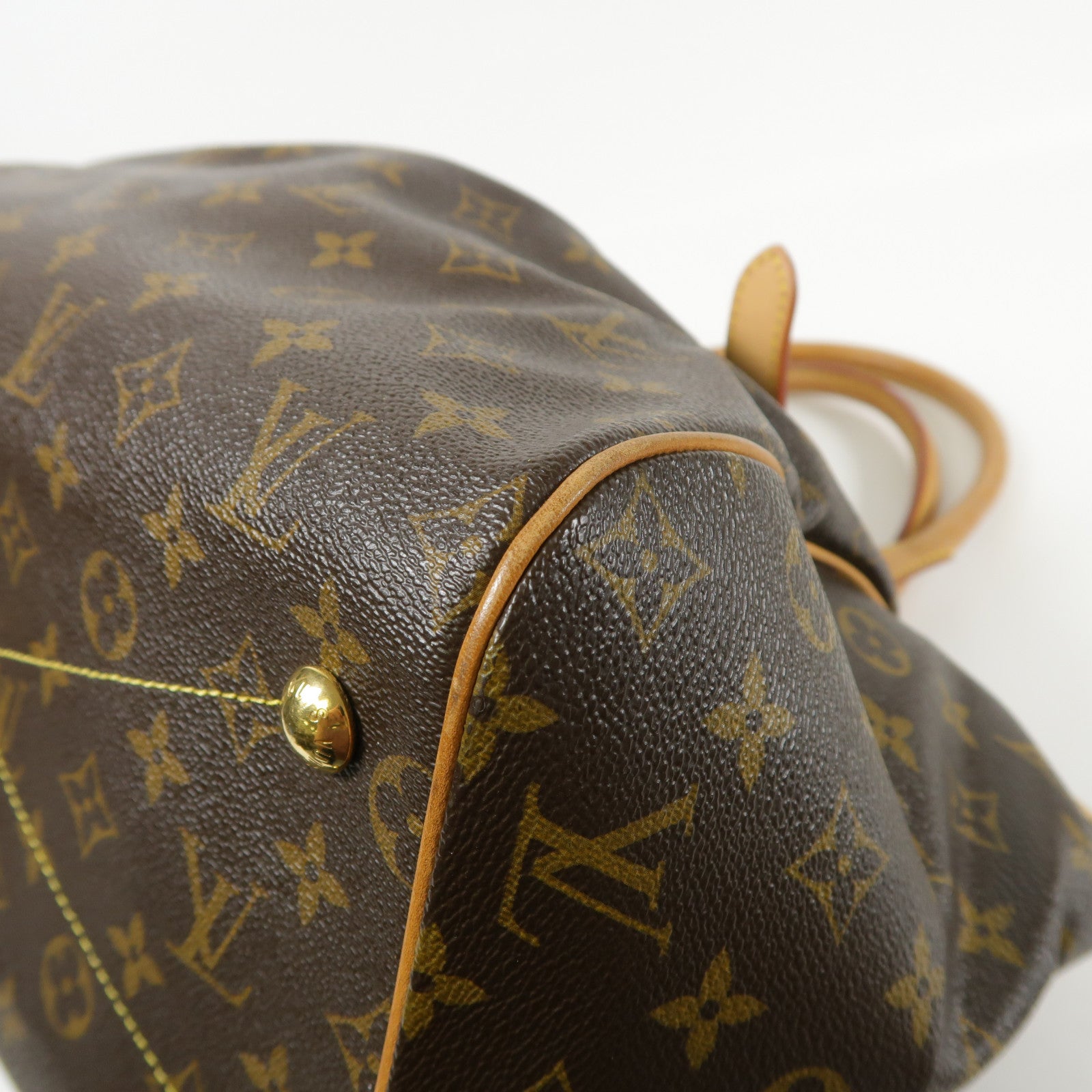 LOUIS VUITTON LV GHW Tivoli GM Shoulder Bag M40144 Monogram Brown