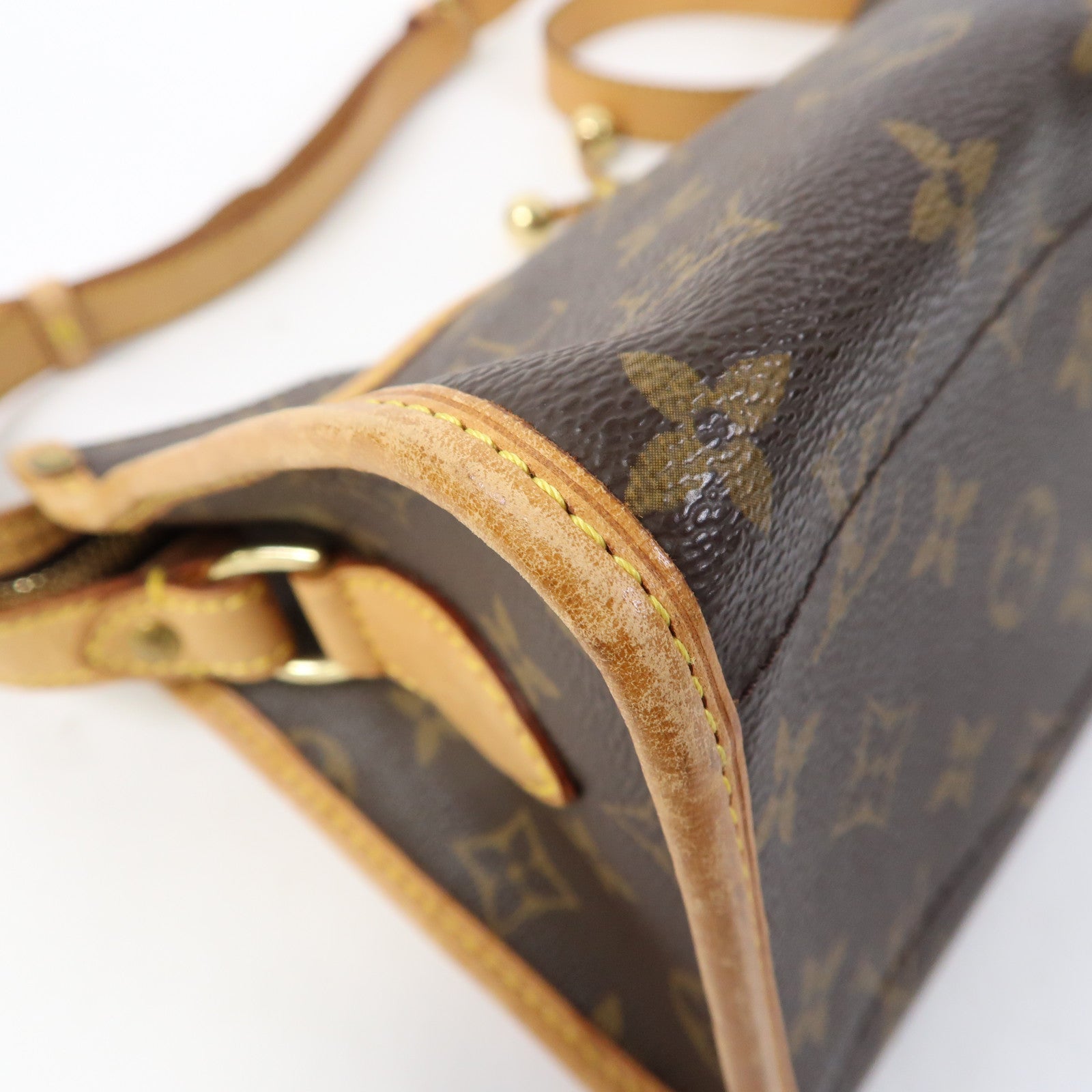 LOUIS VUITTON Monogram Popincourt金扣肩背袋啡色