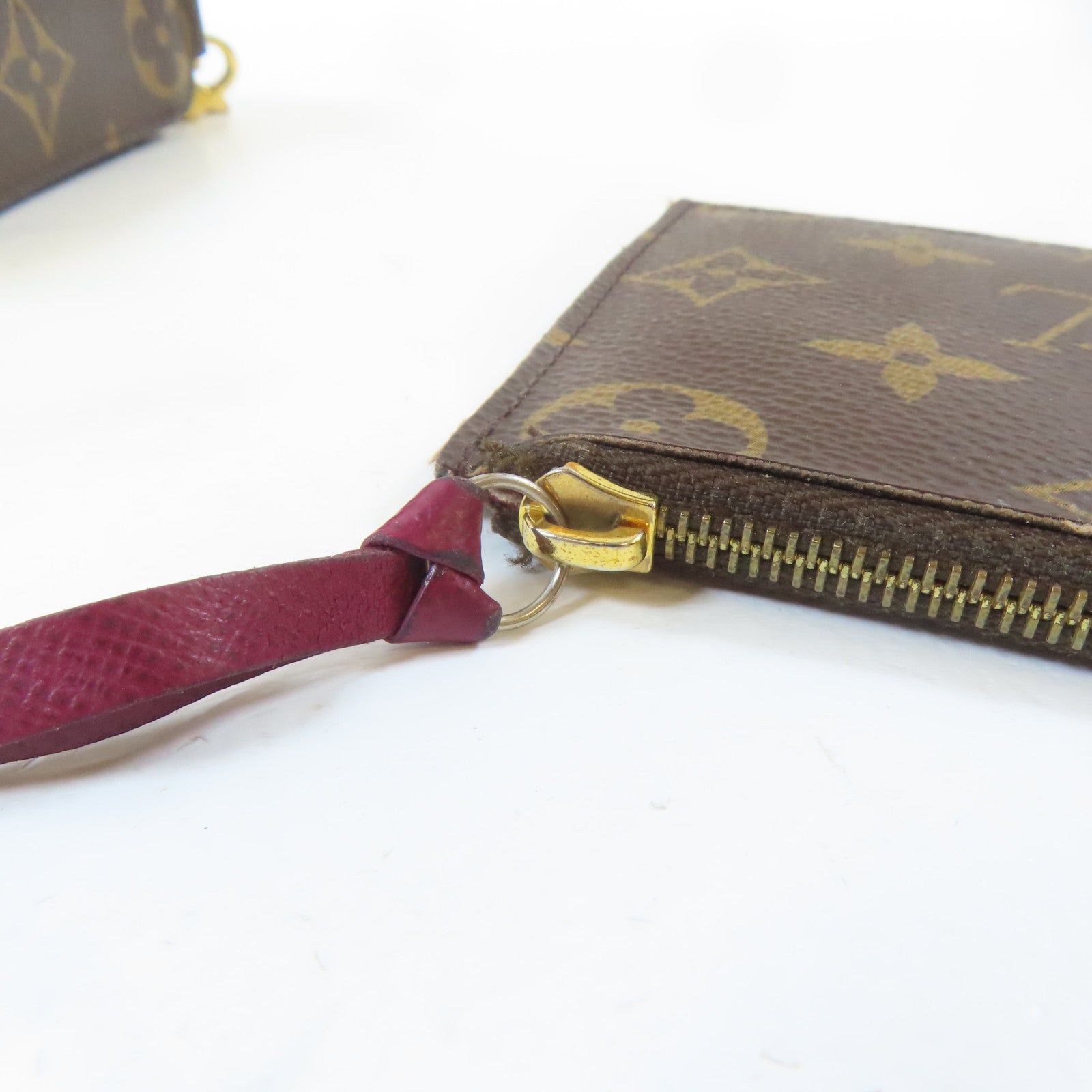 LOUIS VUITTON Monogram Felicie Pochette金扣鏈帶肩背袋啡色