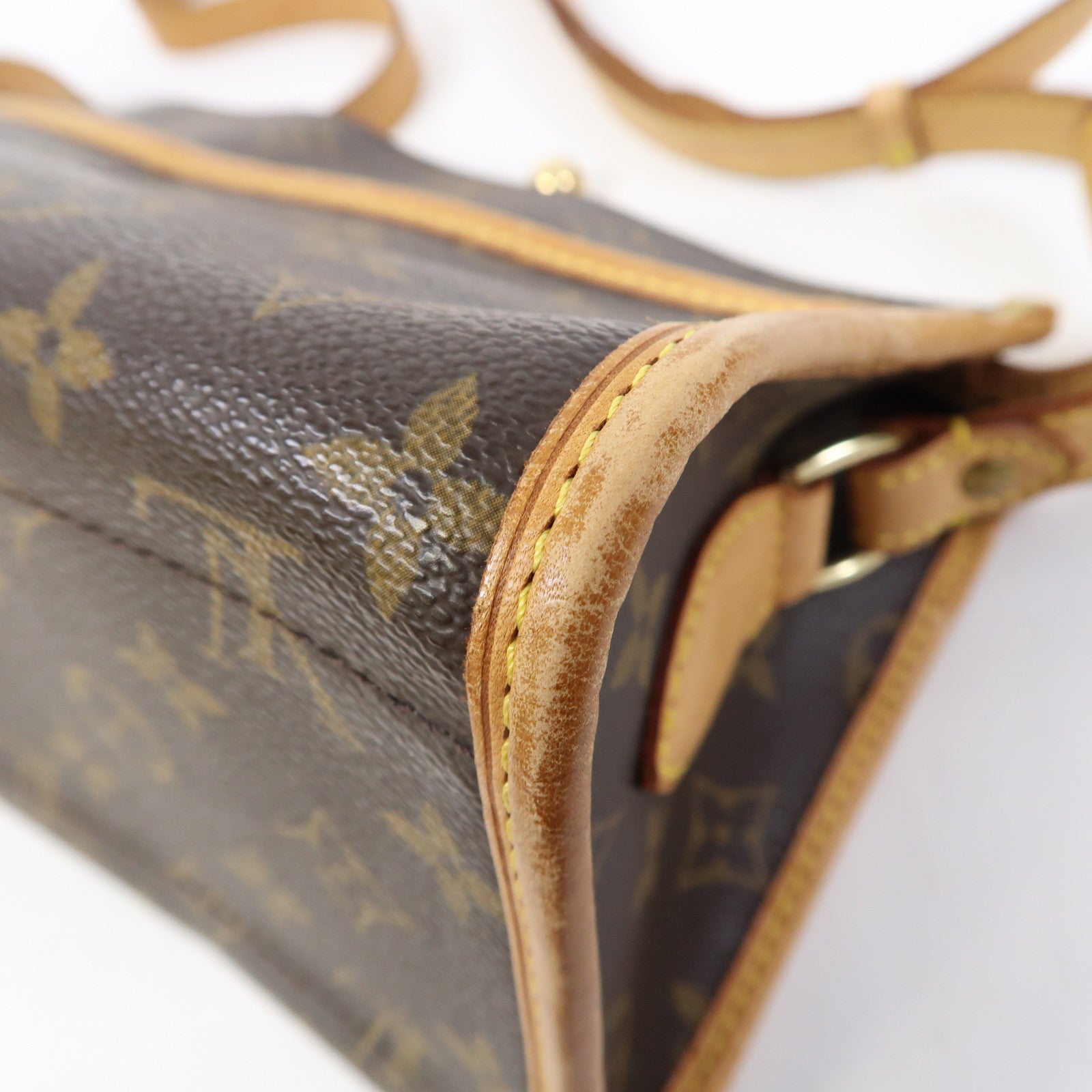 LOUIS VUITTON Monogram Popincourt金扣肩背袋啡色