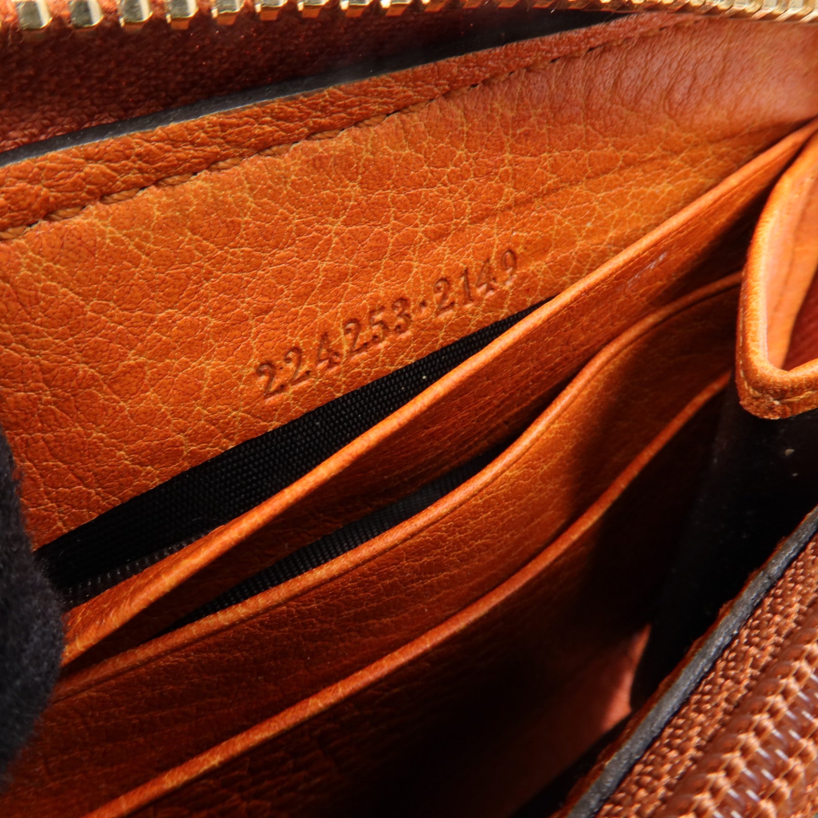 GUCCI 帆布Long Wallet金扣長錢包