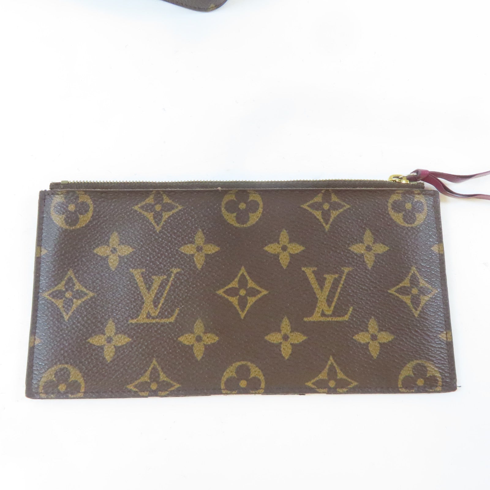 LOUIS VUITTON Monogram Felicie Pochette金扣鏈帶肩背袋啡色