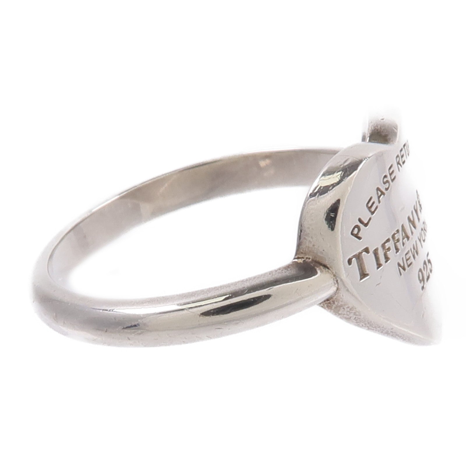TIFFANY＆CO 925純銀Return to Tiffany Heart Signet Ring戒指