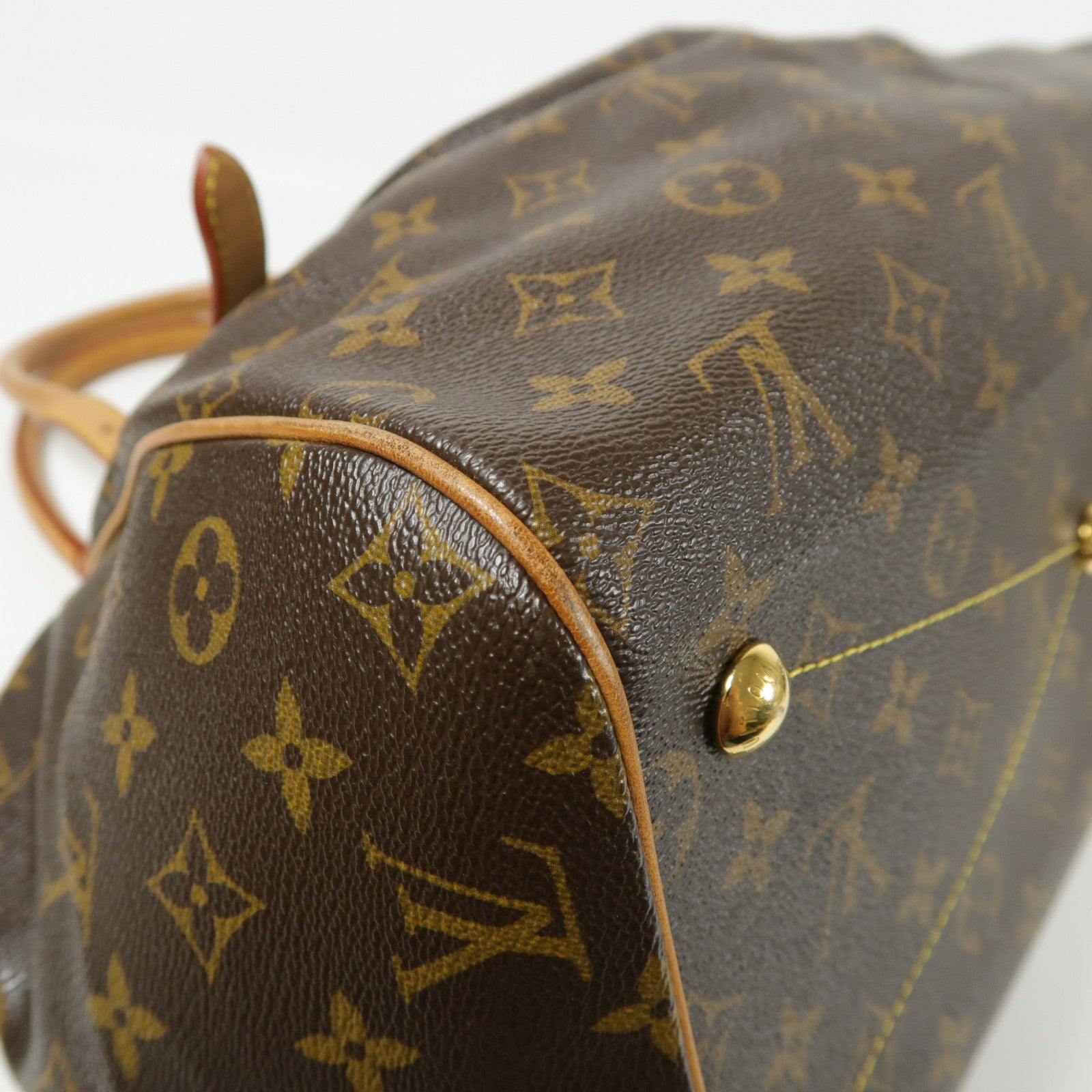 LOUIS VUITTON LV GHW Tivoli GM Shoulder Bag M40144 Monogram Brown