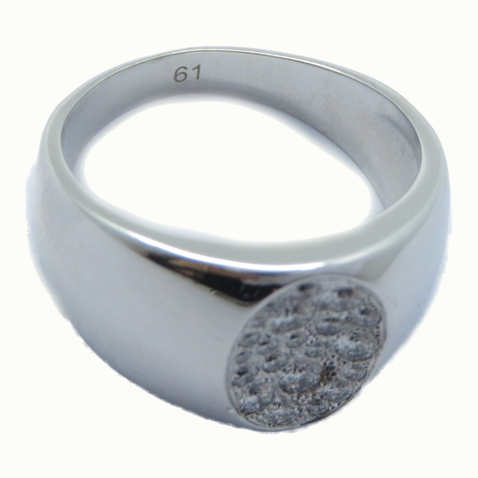 Dior 18K白金Homme Men Ring鑽石戒指Dior#61/US#9.25