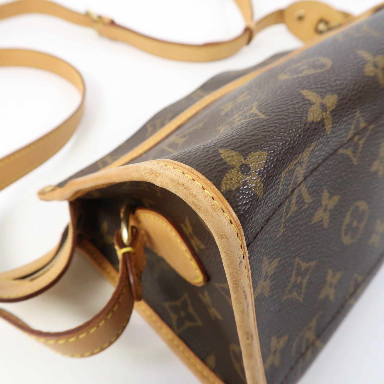 LOUIS VUITTON Monogram Popincourt金扣肩背袋啡色