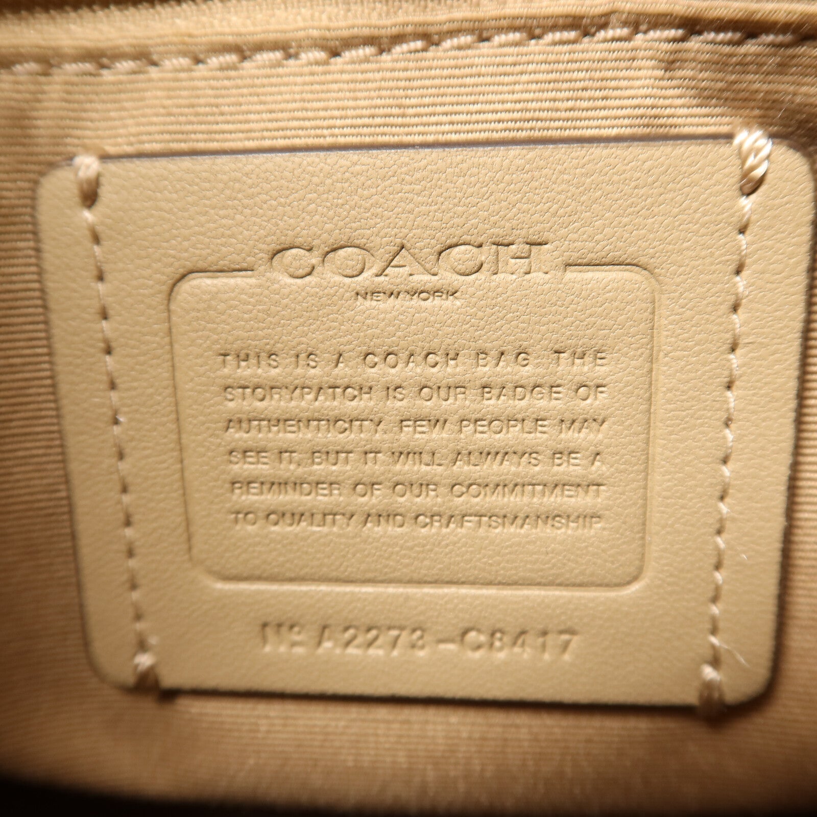 COACH 帆布/牛皮皮革2 Way Shoulder金扣手挽肩背兩用袋