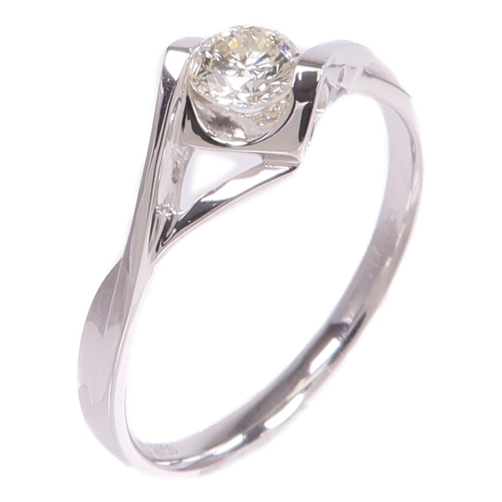 JEWELRY 【激減優惠】18K白金Diamond Ring鑽石戒指US#6.75