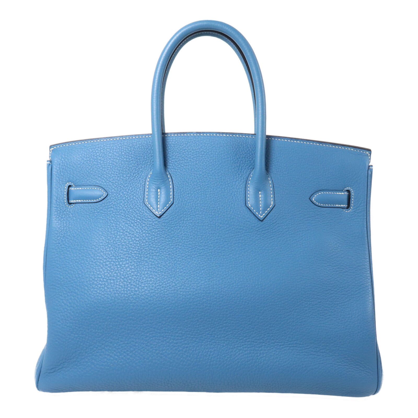 HERMES Togo皮革Birkin 35手挽袋Bleu Jean