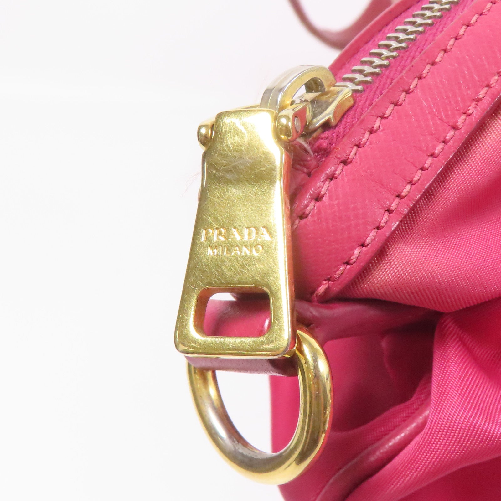 PRADA 尼龍Shoulder Bag金扣手挽肩背兩用袋