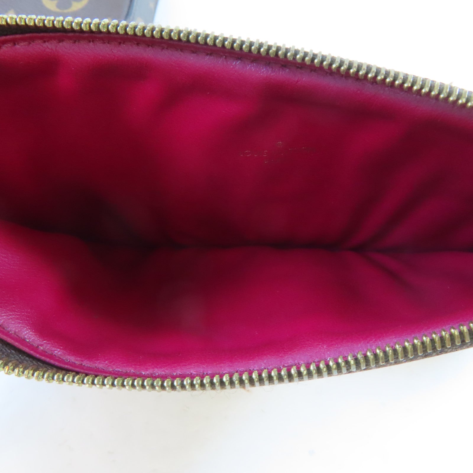 LOUIS VUITTON Monogram Felicie Pochette金扣鏈帶肩背袋啡色