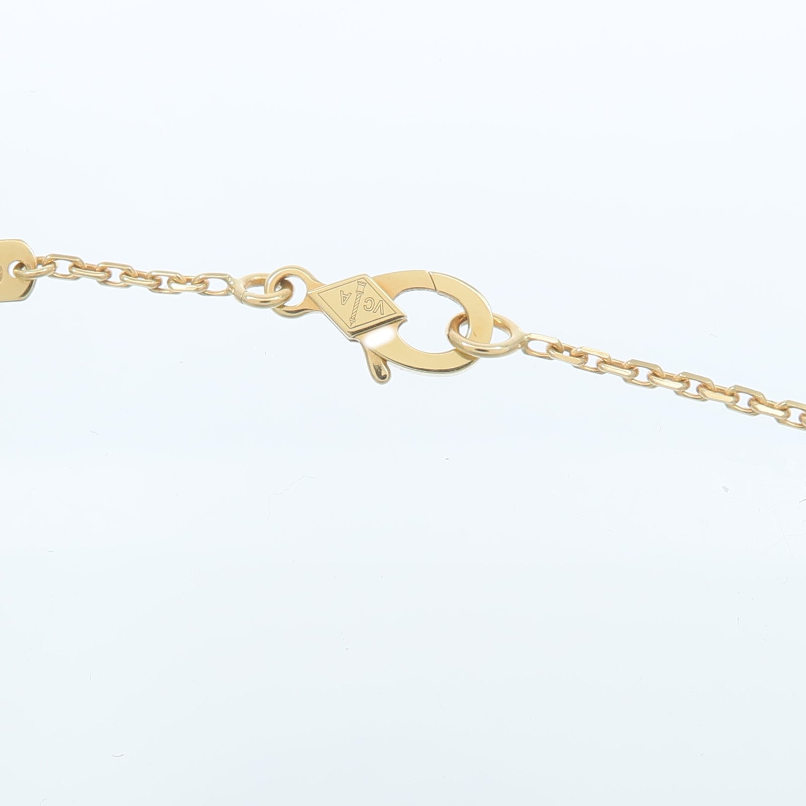 Van Cleef & Arpels 18K黃金Vintage Alhambra Necklace紅玉髓項鍊