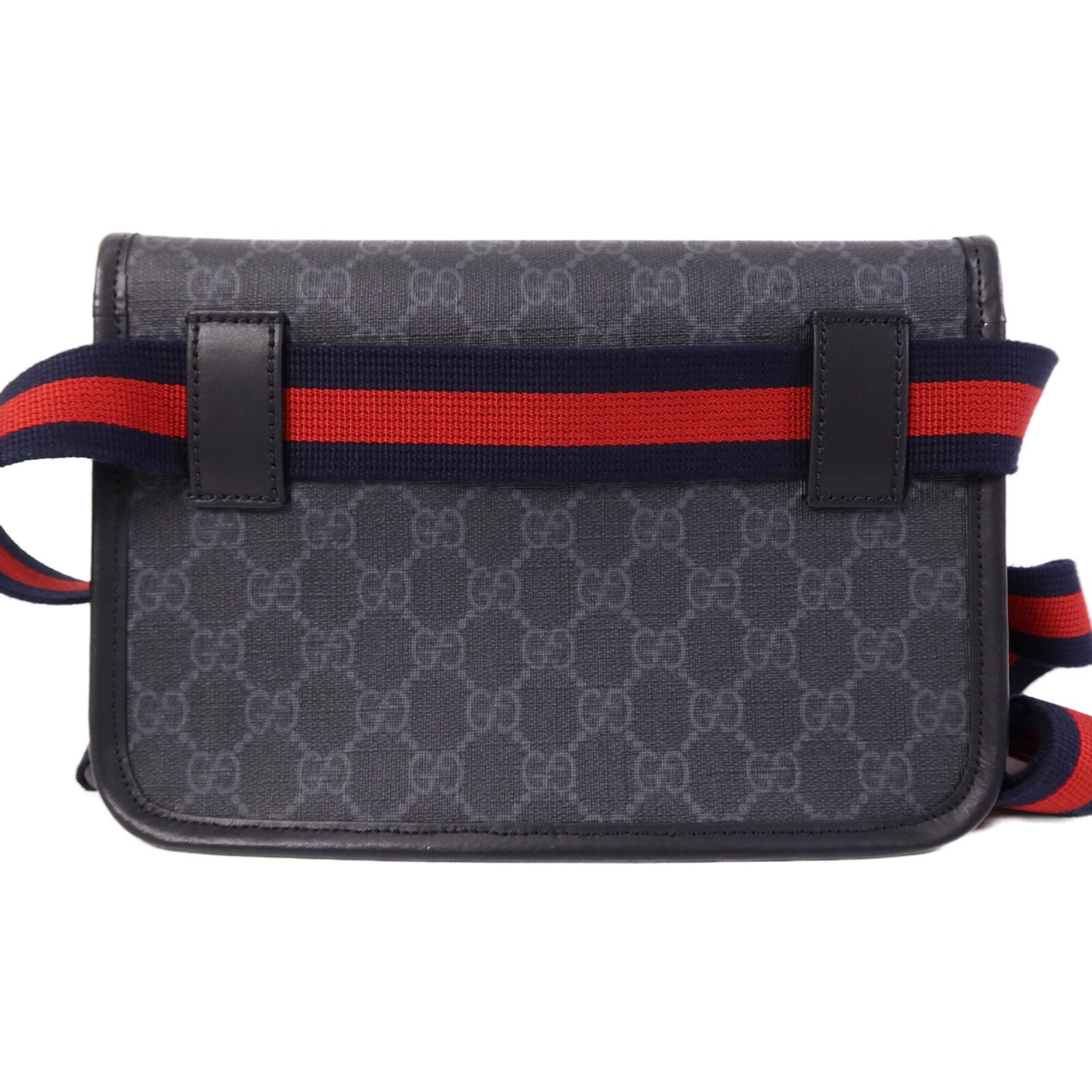 GUCCI 塗層帆布Waist Bag銀扣腰包