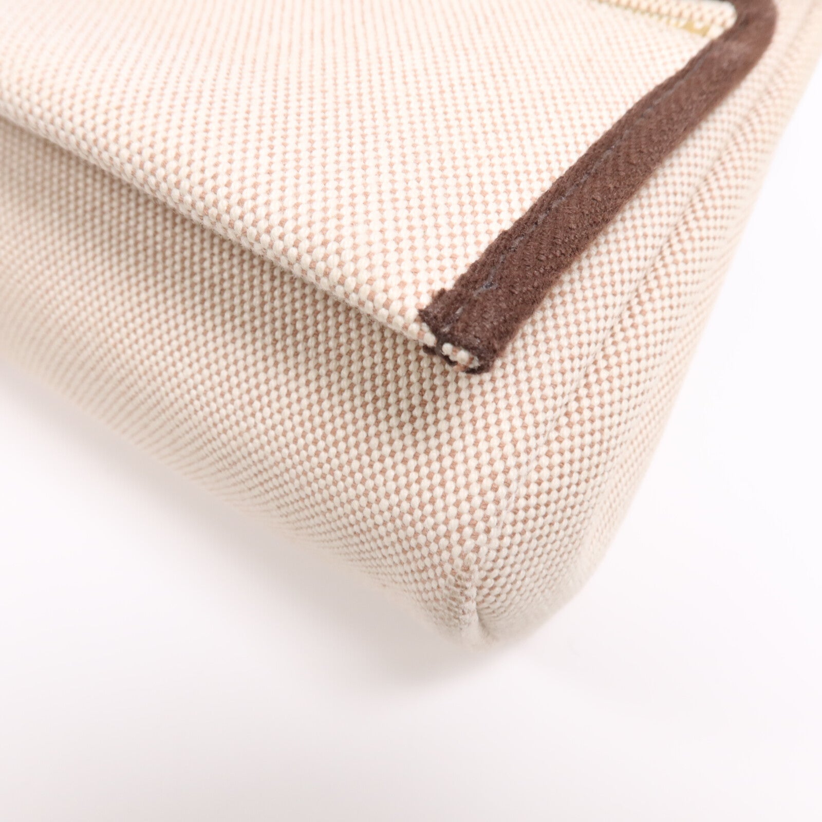 HERMES 帆布Mini Herbag金扣肩背袋