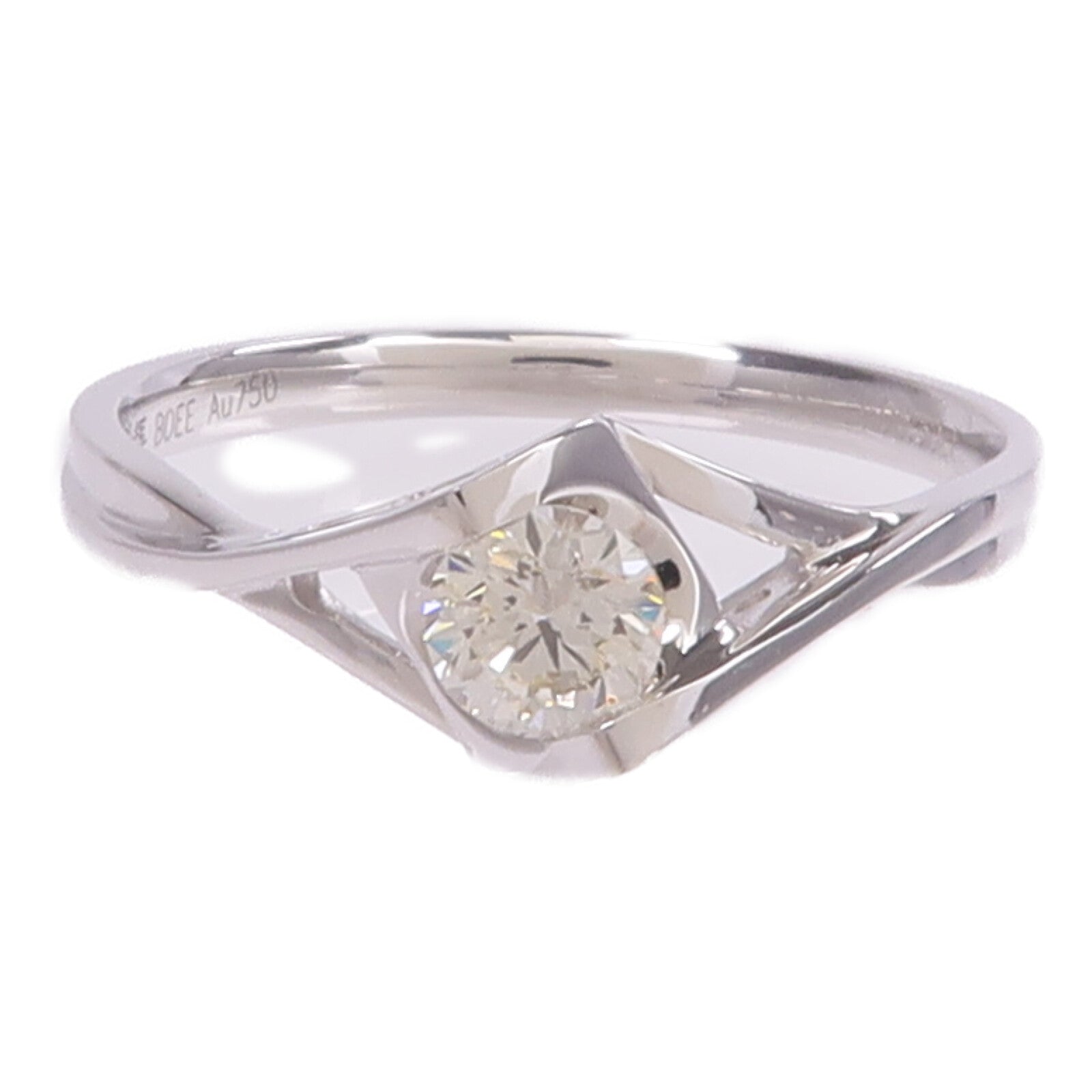 JEWELRY 【激減優惠】18K白金Diamond Ring鑽石戒指US#6.75