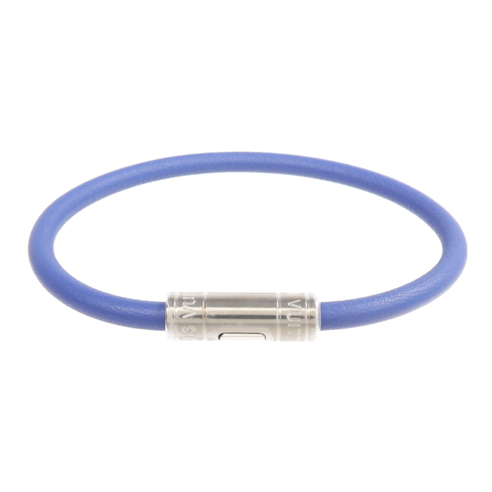 LOUIS VUITTON 牛皮皮革Keep It Bracelet銀扣手鏈