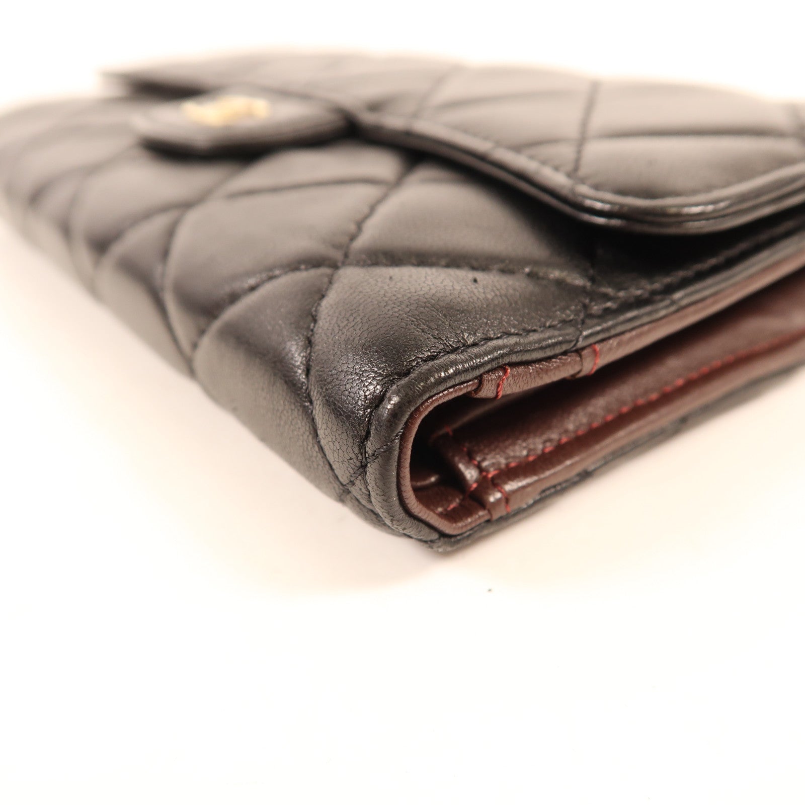 CHANEL 羊皮皮革Classic Flap Long Wallet金扣長錢包