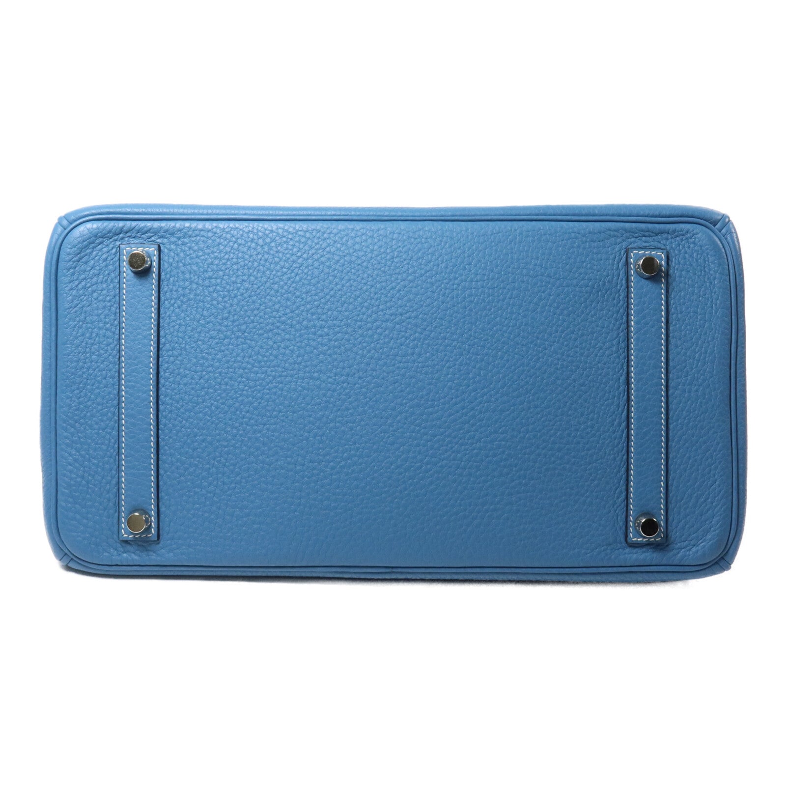 HERMES Togo皮革Birkin 35手挽袋Bleu Jean