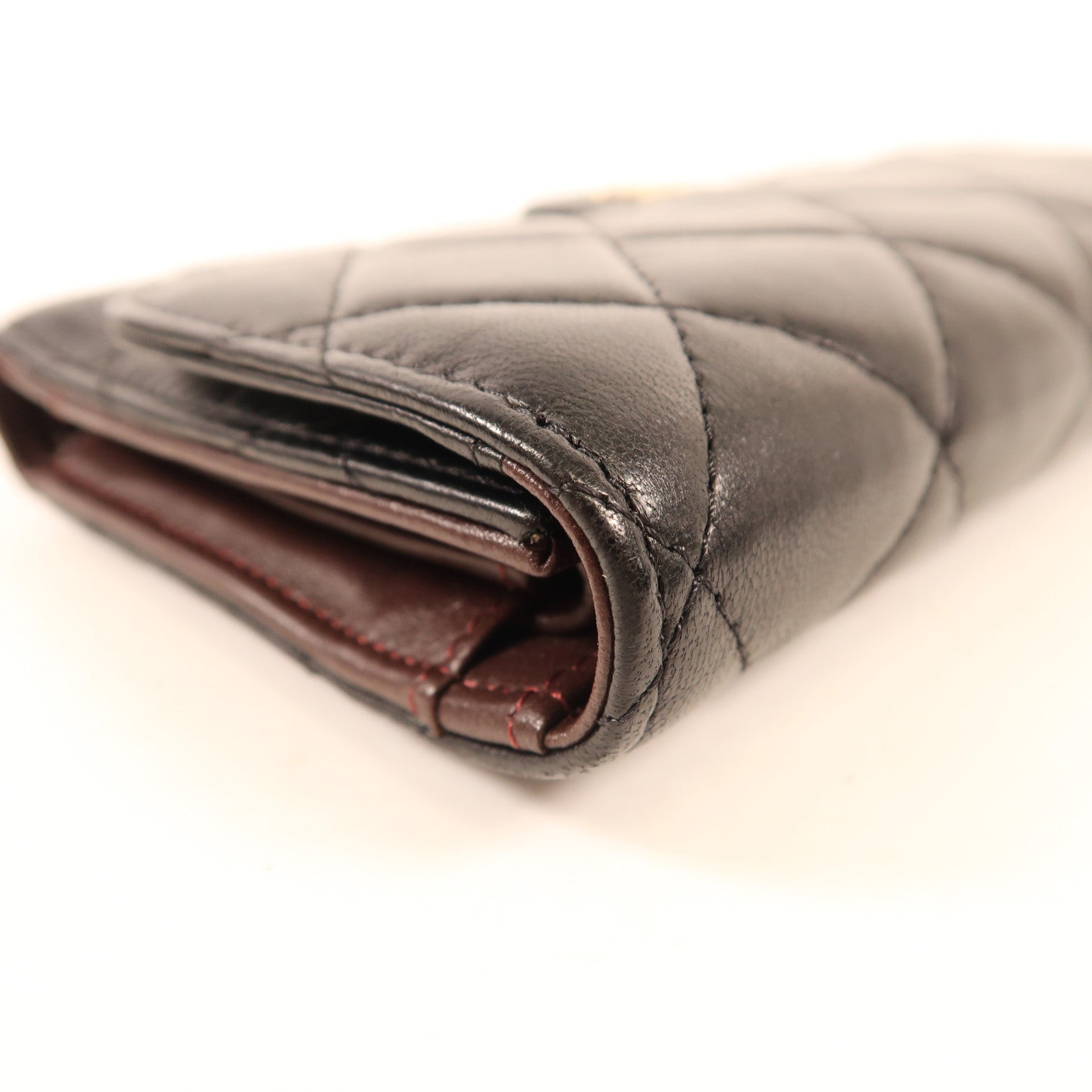 CHANEL 羊皮皮革Classic Flap Long Wallet金扣長錢包