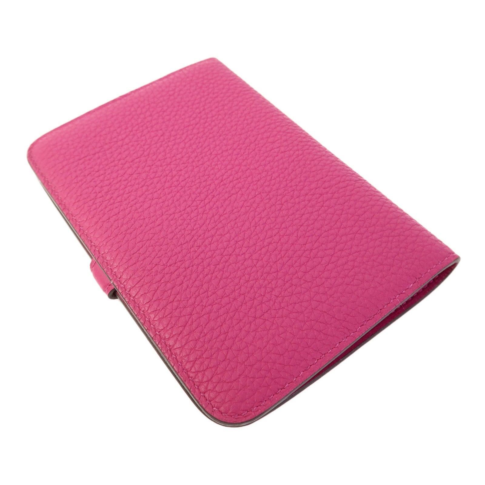 HERMES 【激減優惠】Evercolor皮革Dogon Compact Wallet銀扣錢包