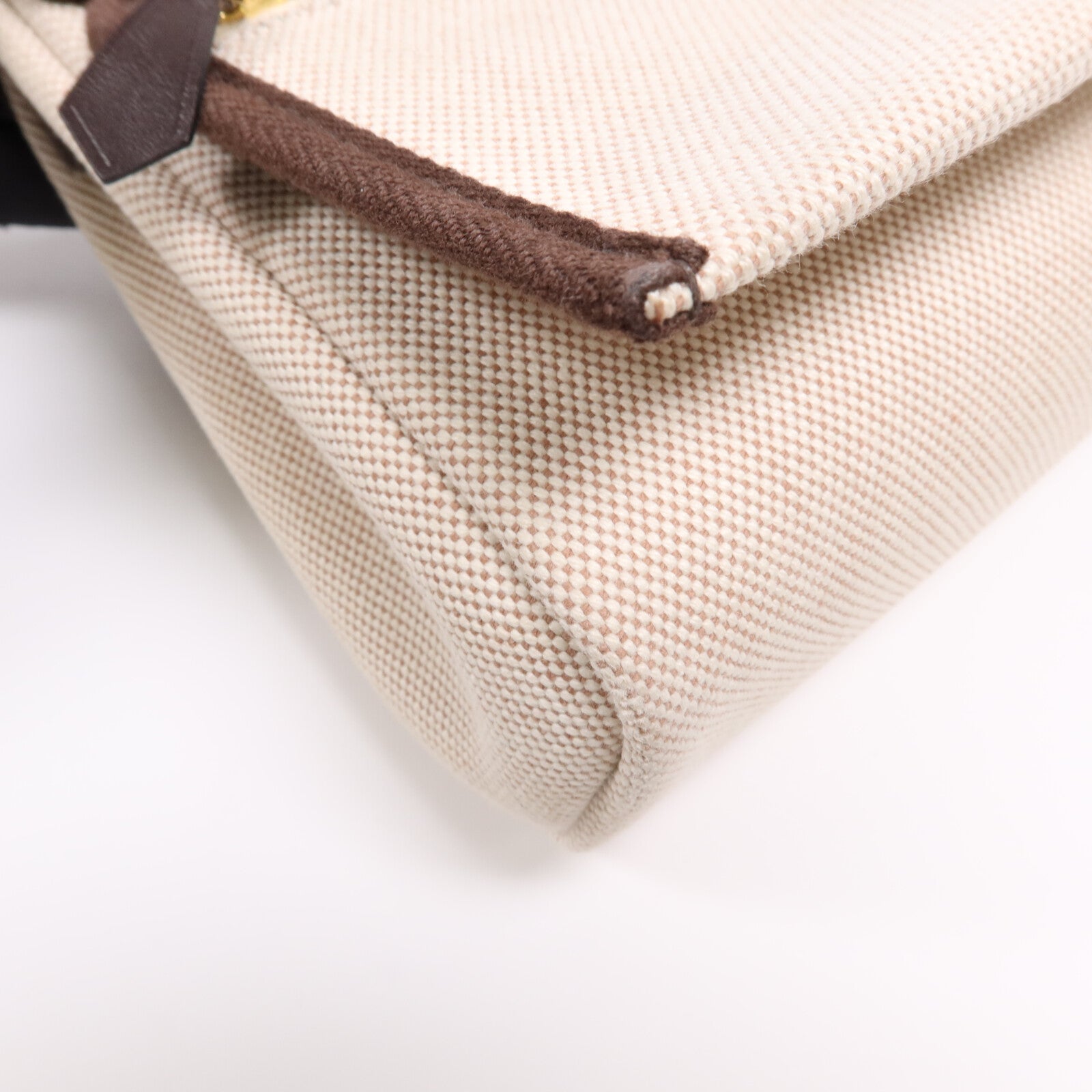 HERMES 帆布Mini Herbag金扣肩背袋