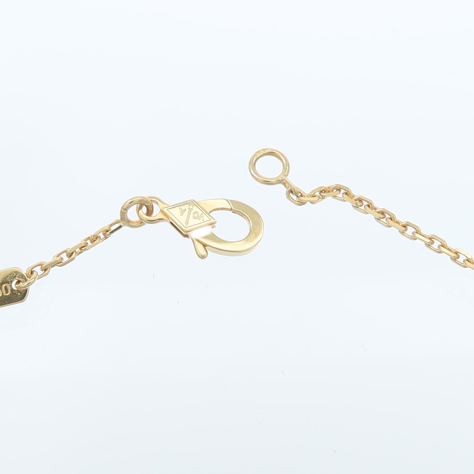 Van Cleef & Arpels 18K黃金Vintage Alhambra Necklace紅玉髓項鍊