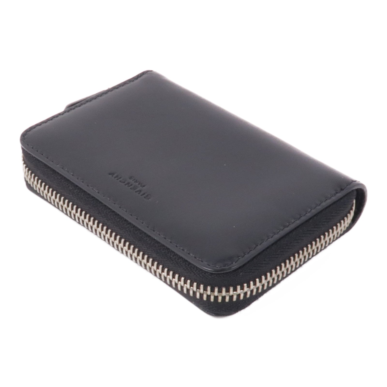 GIVENCHY 【激減優惠】牛皮皮革Card/Coin Case銀扣零錢包/卡片套