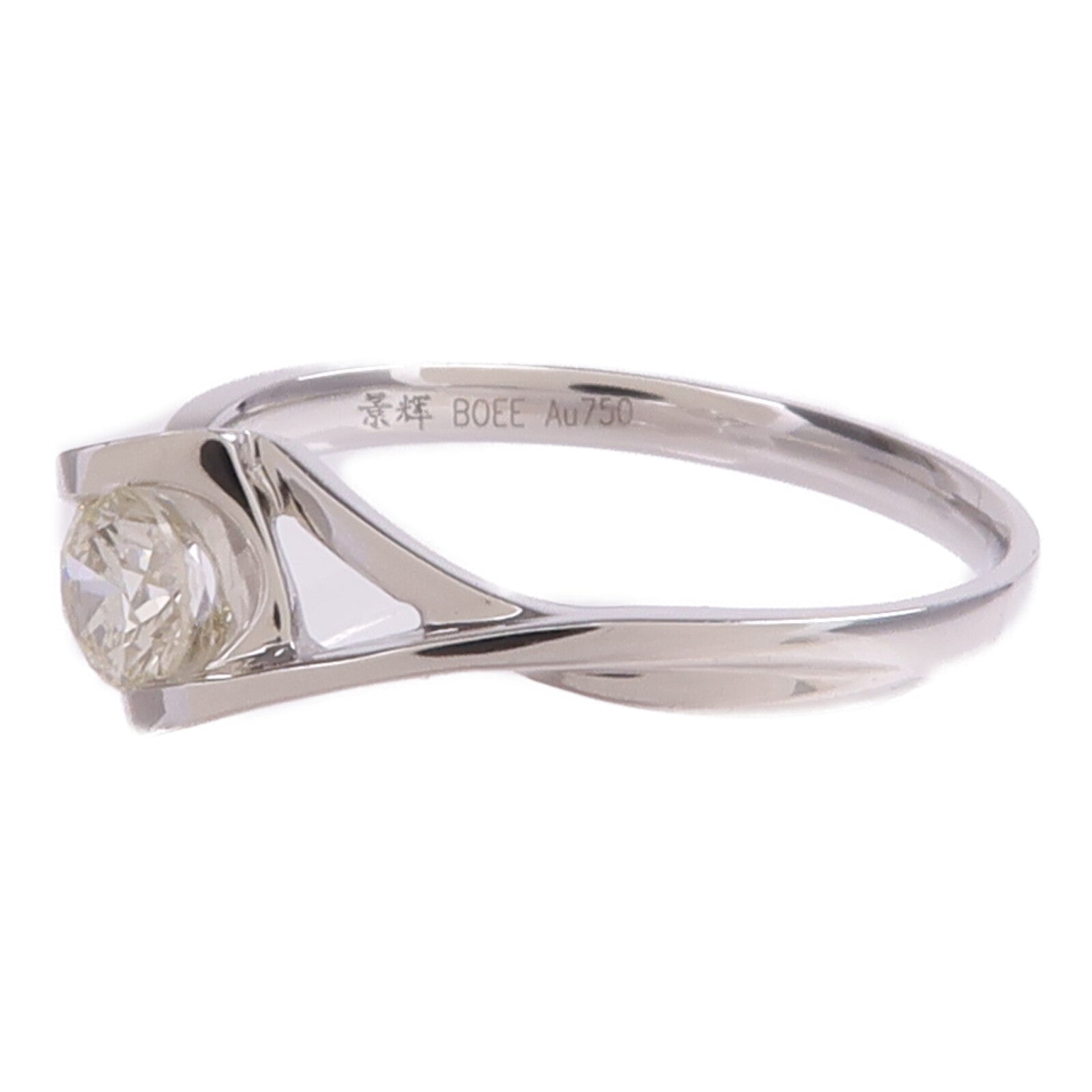 JEWELRY 【激減優惠】18K白金Diamond Ring鑽石戒指US#6.75