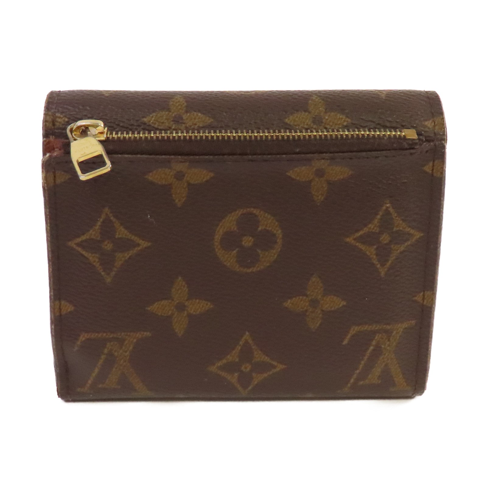 LOUIS VUITTON Monogram Short Wallet金扣短錢包啡色