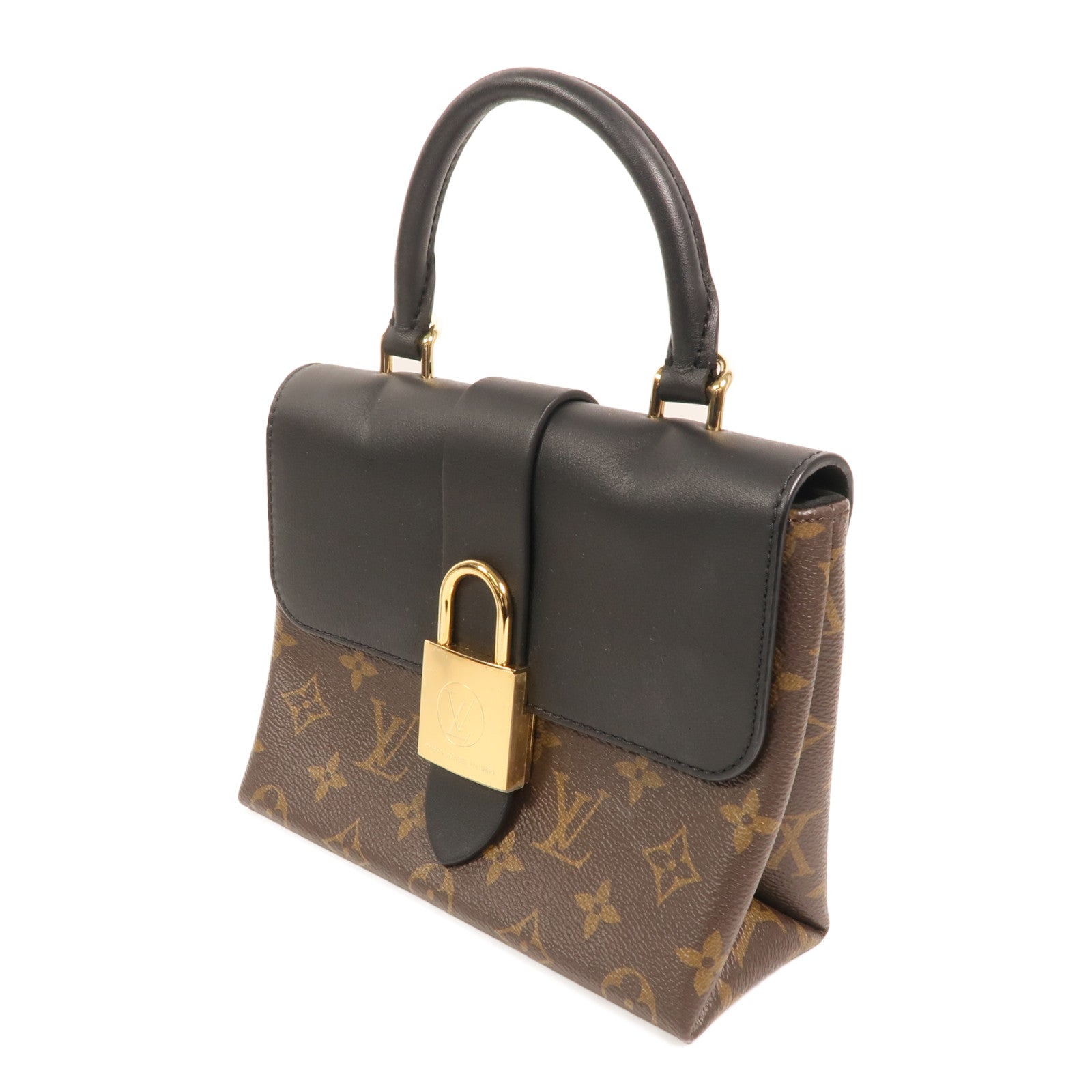 LOUIS VUITTON Monogram Locky BB金扣手挽肩背兩用袋