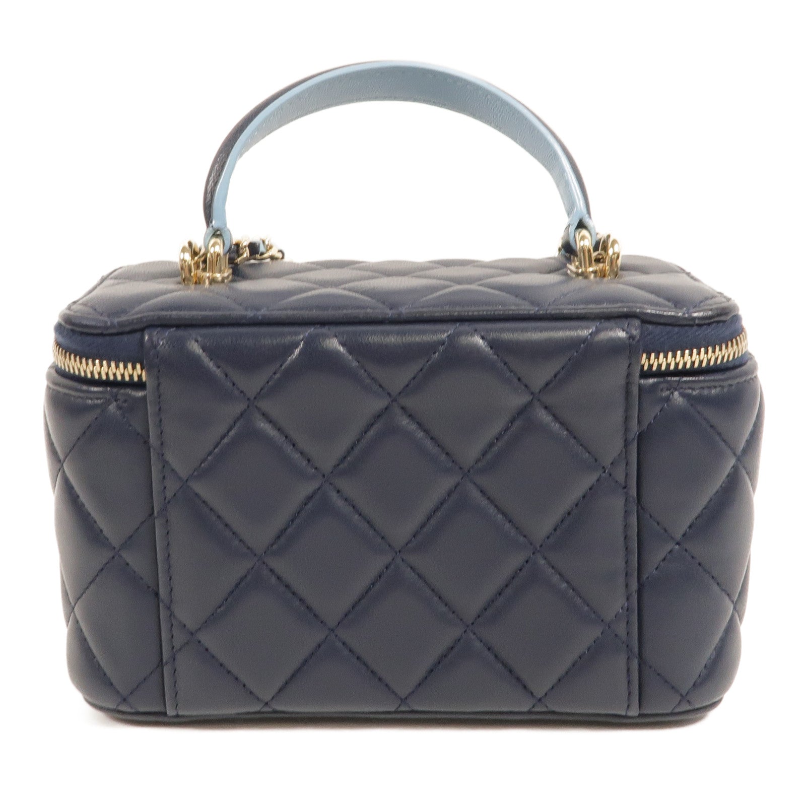 CHANEL 羊皮皮革Top Handle Vanity Case手挽肩背兩用袋