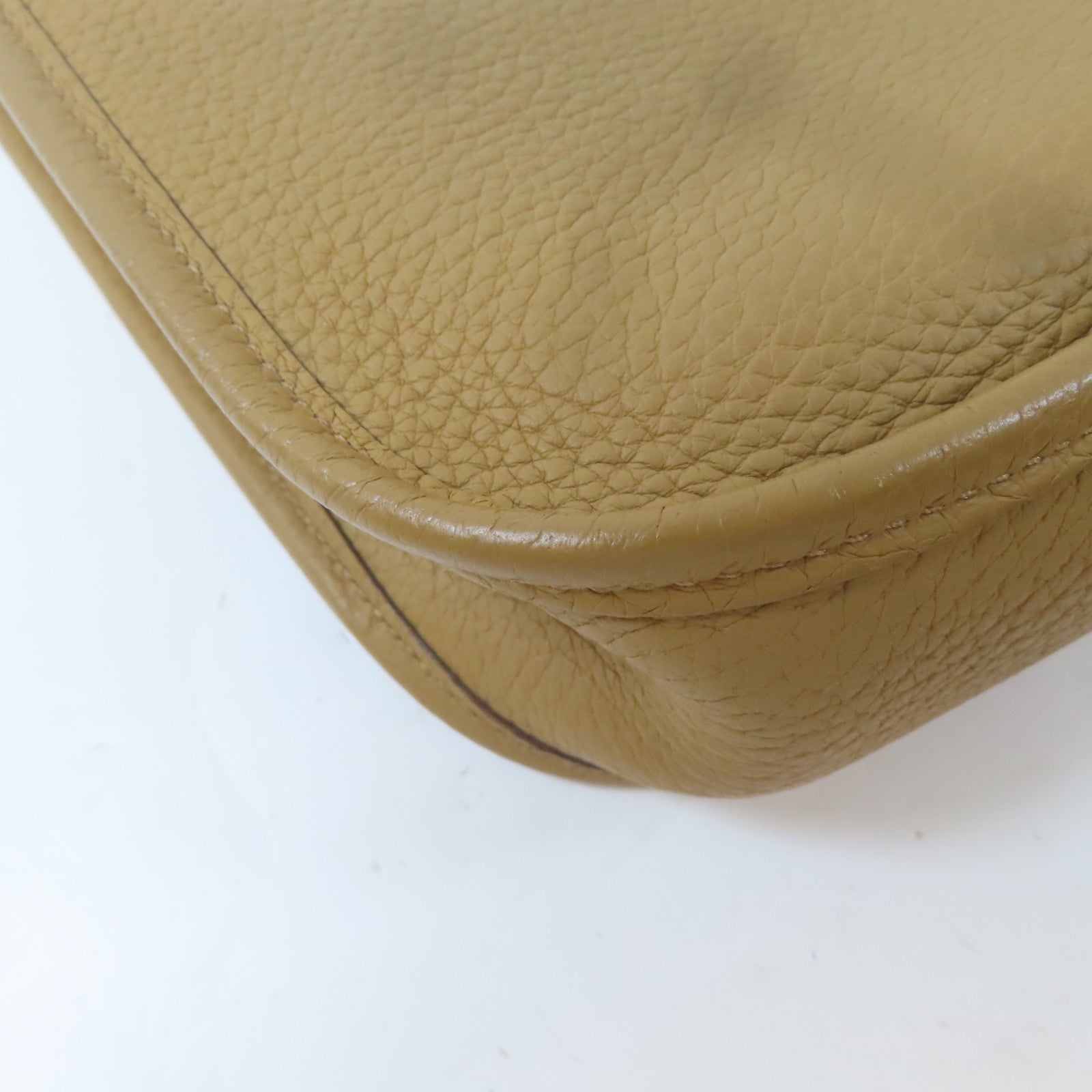 HERMES Clemence皮革Evelyne TPM金扣肩背袋Biscuit/啡色