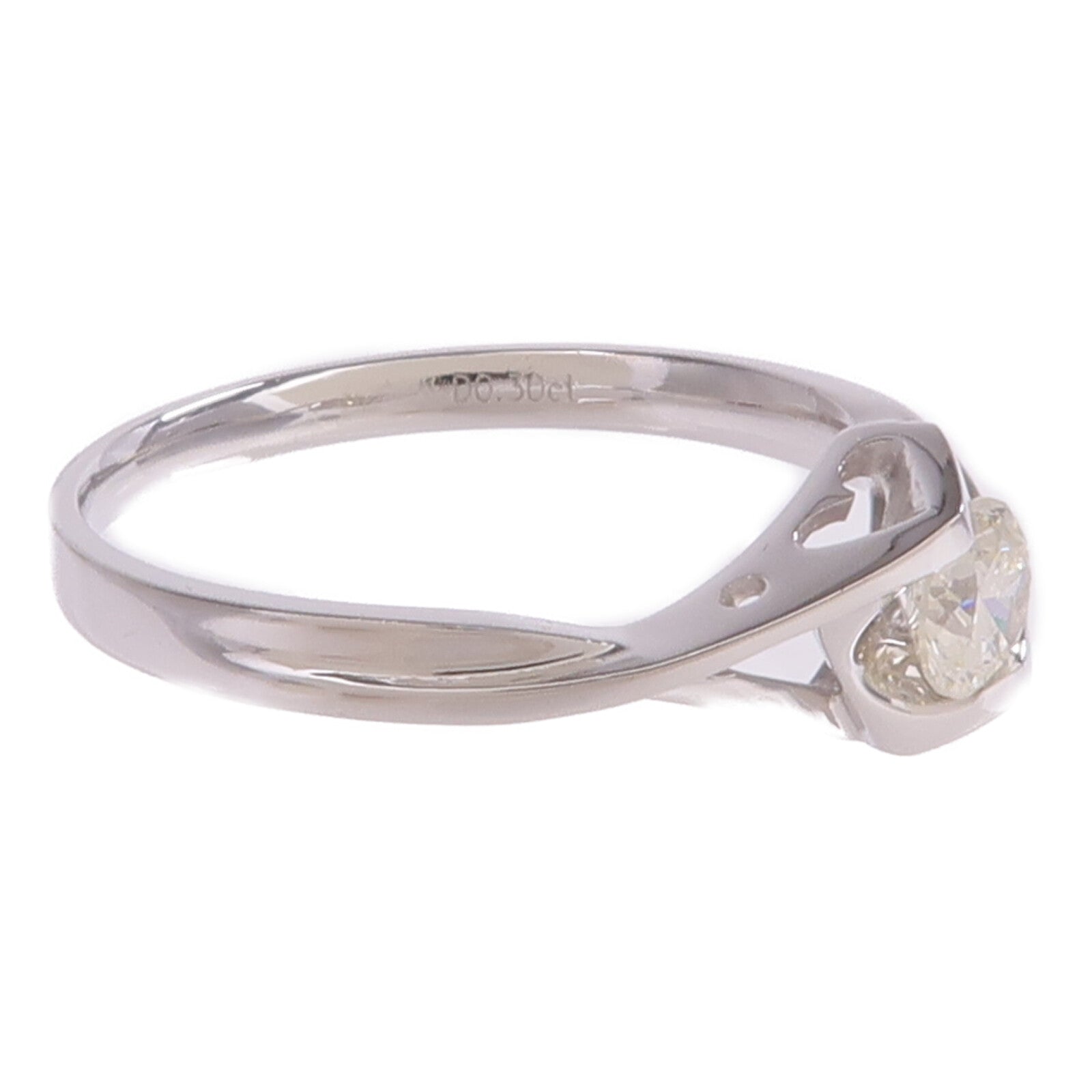 JEWELRY 【激減優惠】18K白金Diamond Ring鑽石戒指US#6.75
