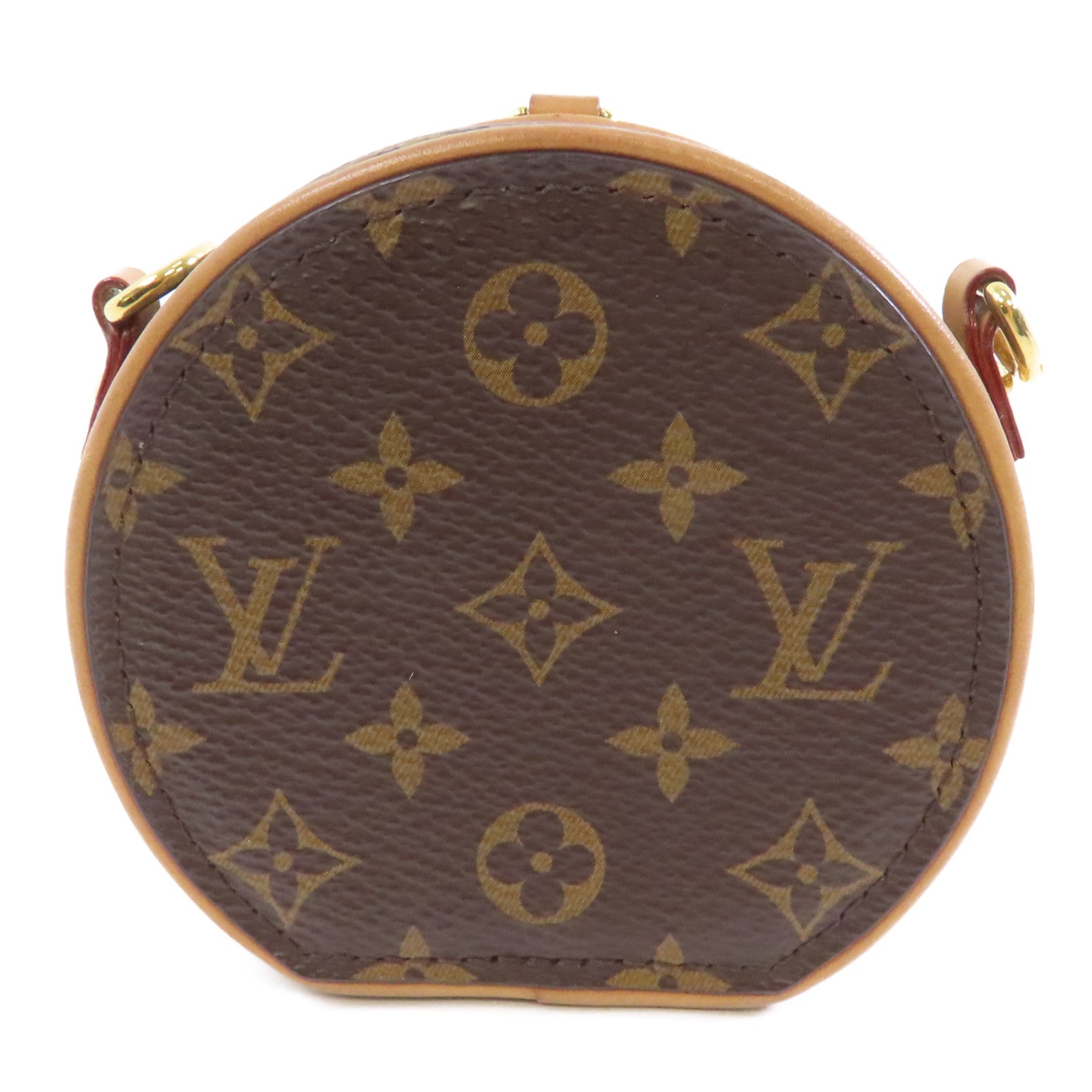 LOUIS VUITTON 【激減優惠】Monogram Petite Boite Chapeau Necklace金扣鏈帶肩背袋啡色