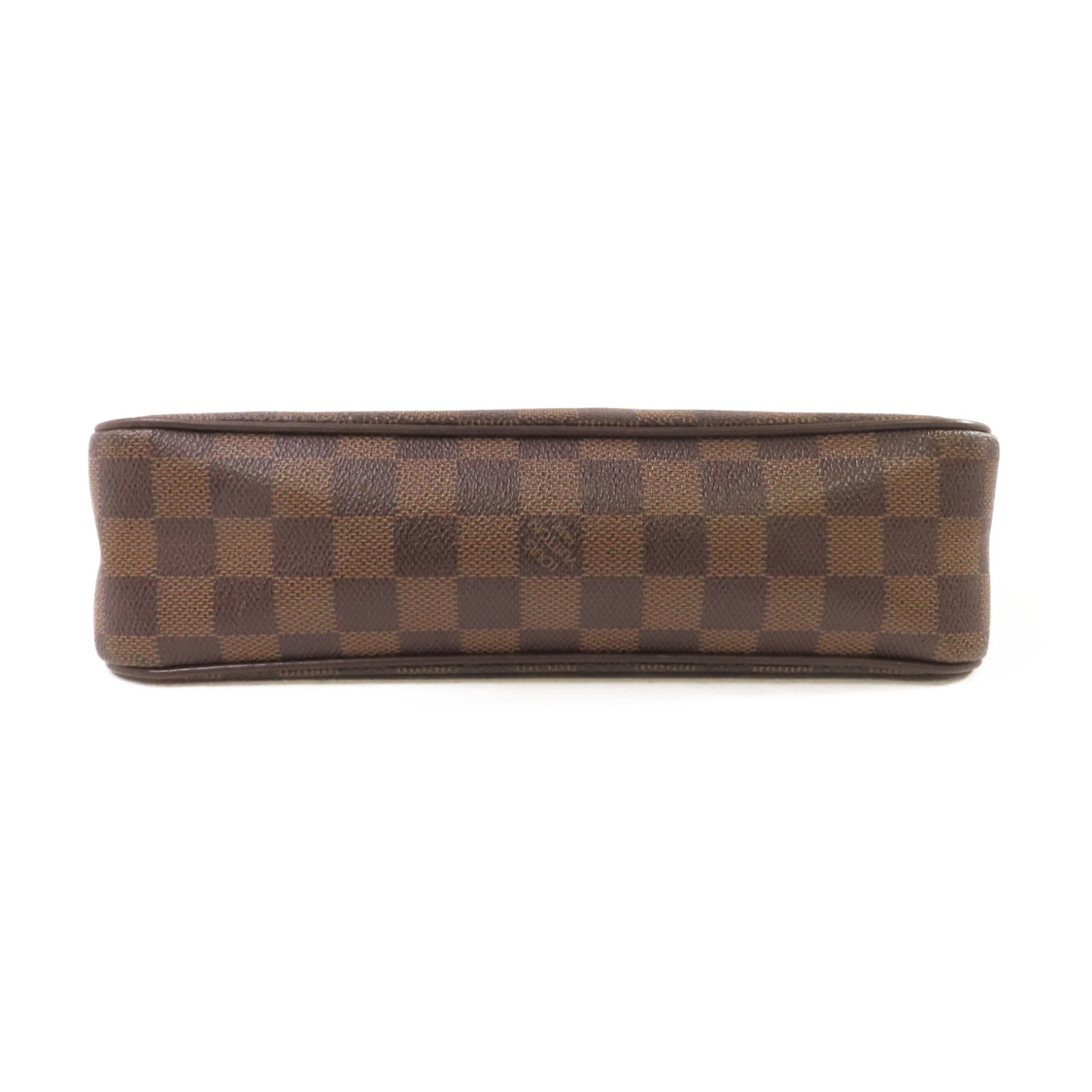LOUIS VUITTON Damier Ebene Recoleta Hand Bag金扣肩背袋啡色