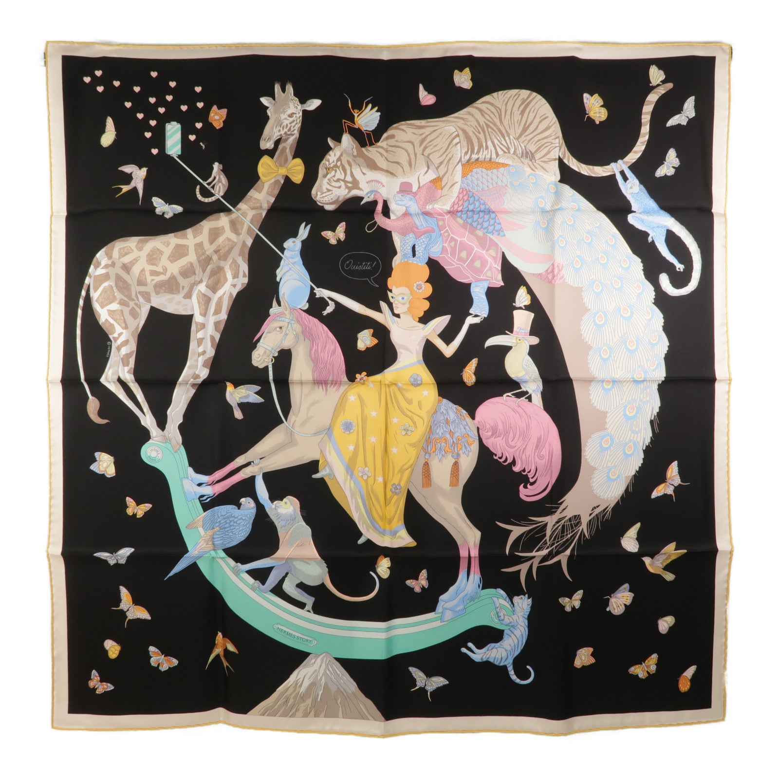 HERMES 絲質Scarf 90X90cm絲巾